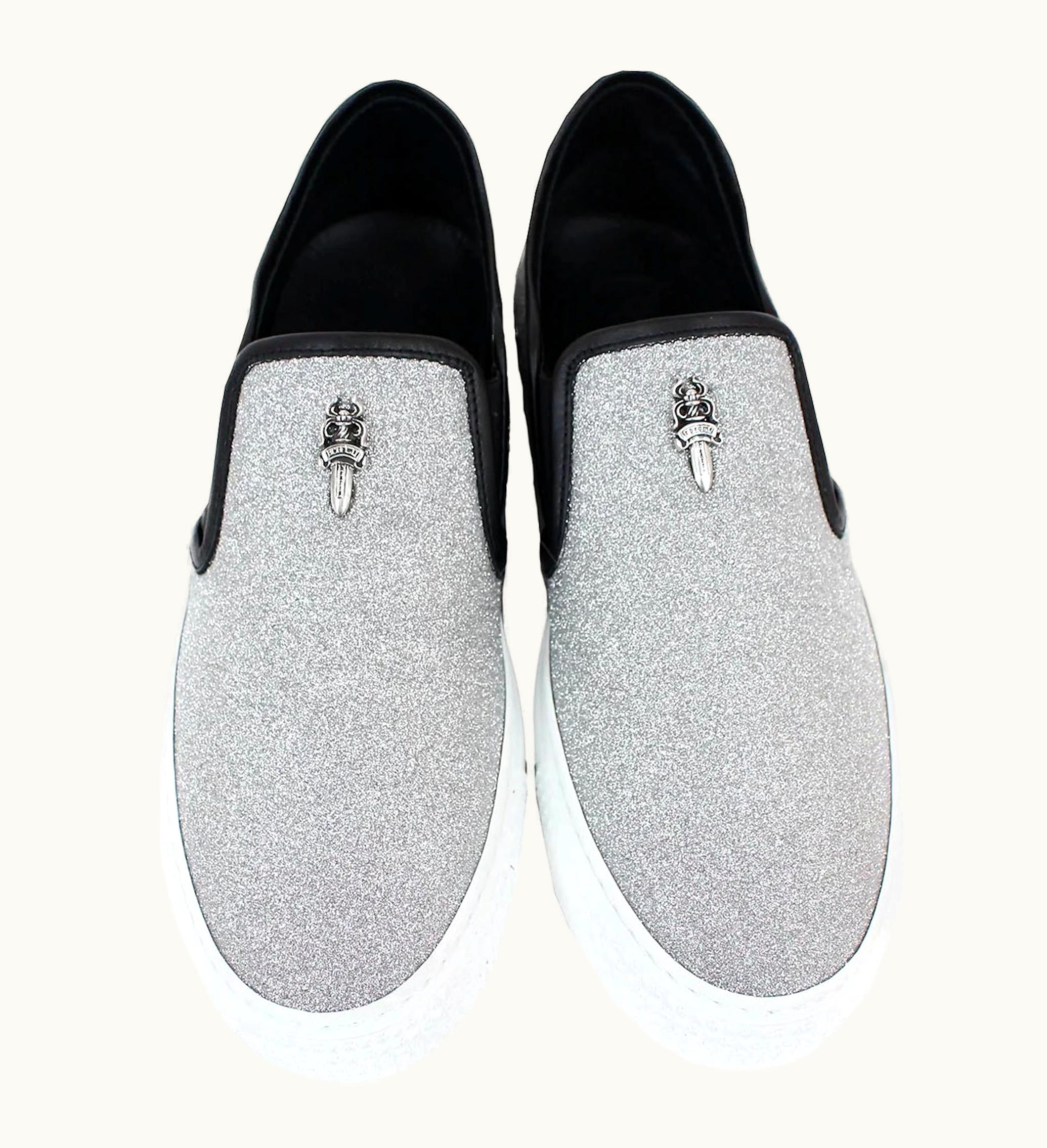 Chrome Hearts Chrome Hearts Dagger Slip On V2 Metallic Silver