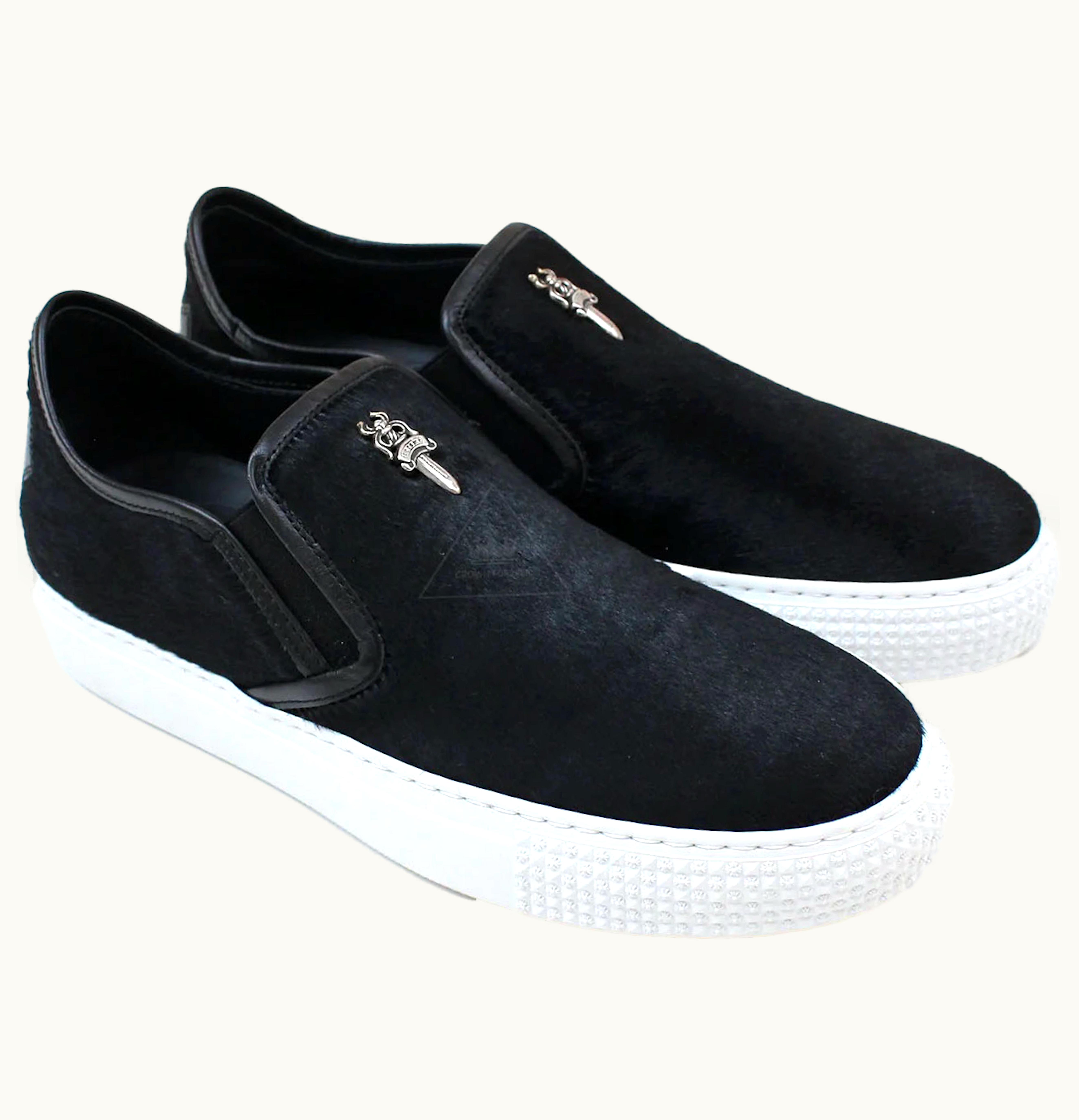 Chrome Hearts Chrome Hearts Dagger Slip On V2 Black Horse Hair