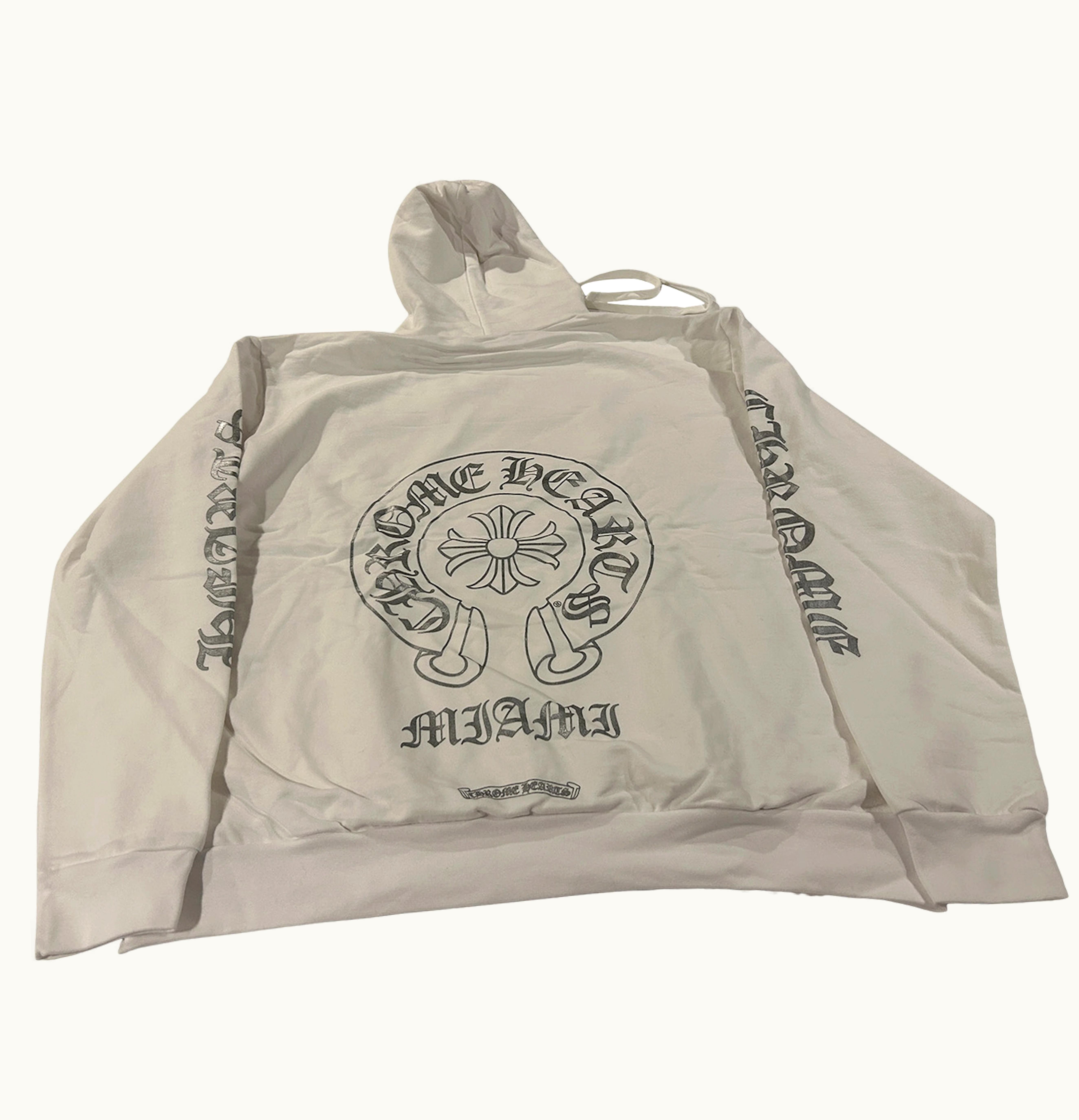Chrome Hearts Chrome Hearts Ultra Miami Exclusive Pullover Hoodie White Silver