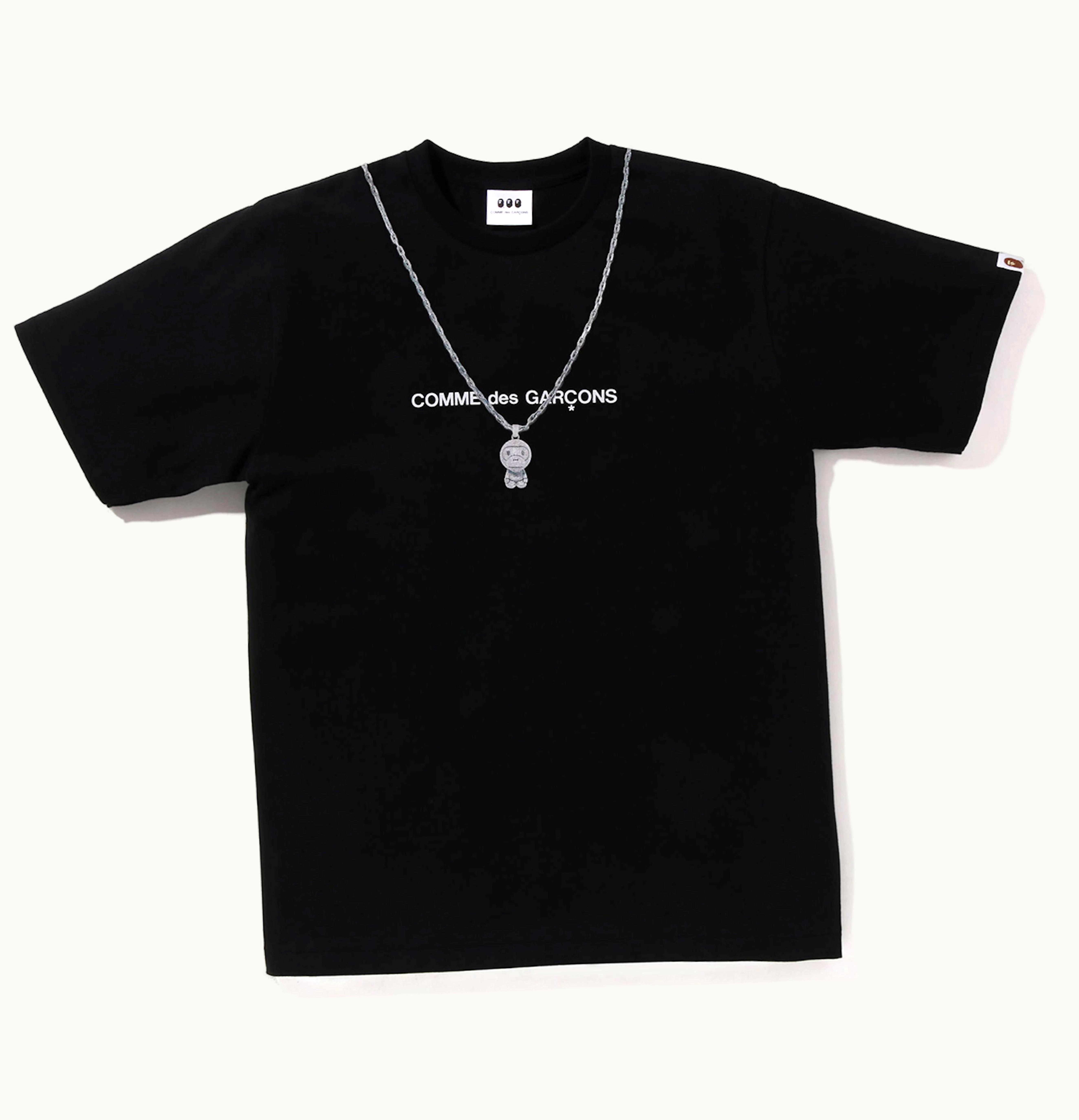 BAPE BAPE X Comme Des Garcon Osaka Baby Milo Chain 2 Tee Black