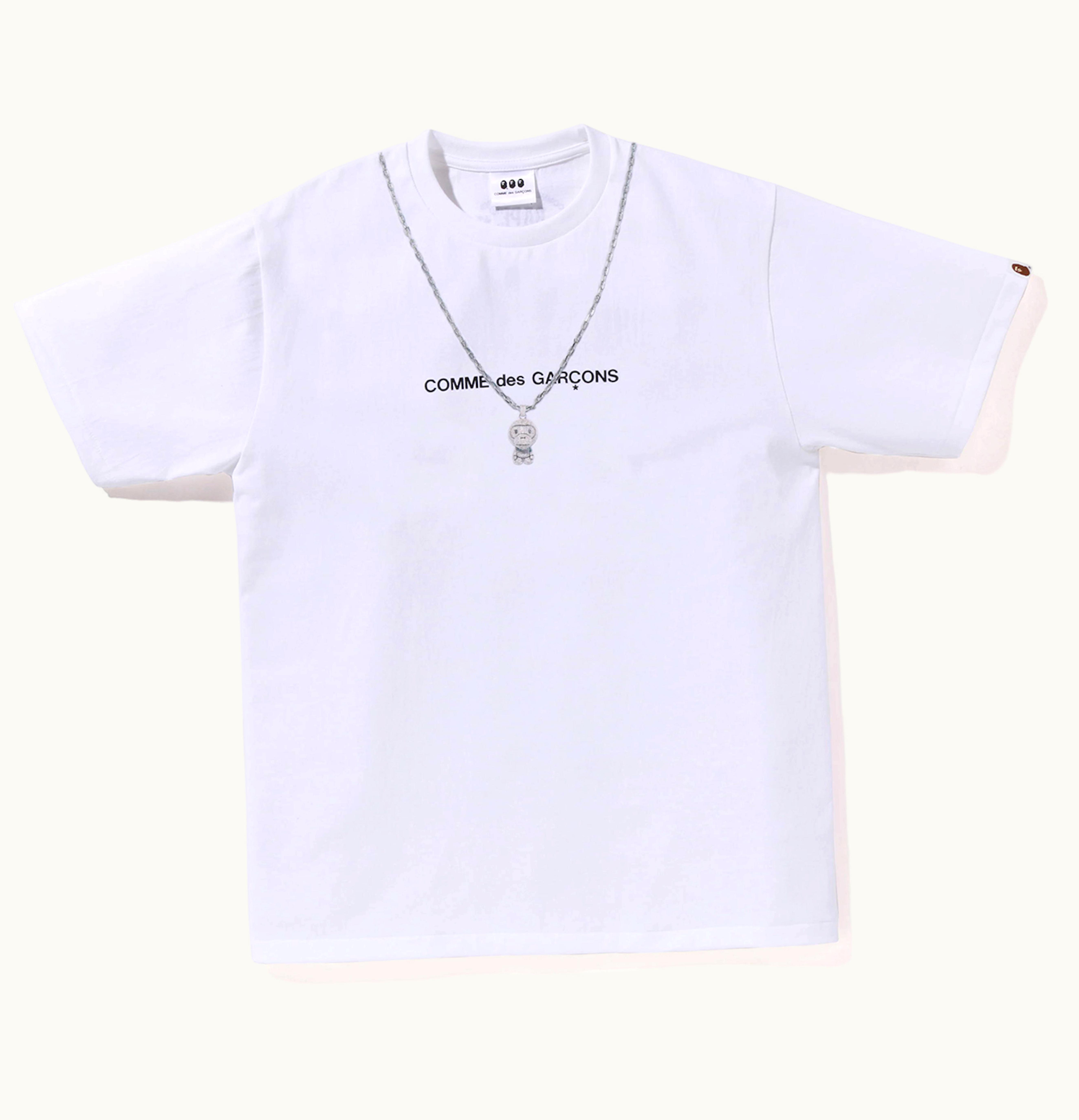 BAPE BAPE X Comme Des Garcon Osaka Baby Milo Chain 2 Tee White