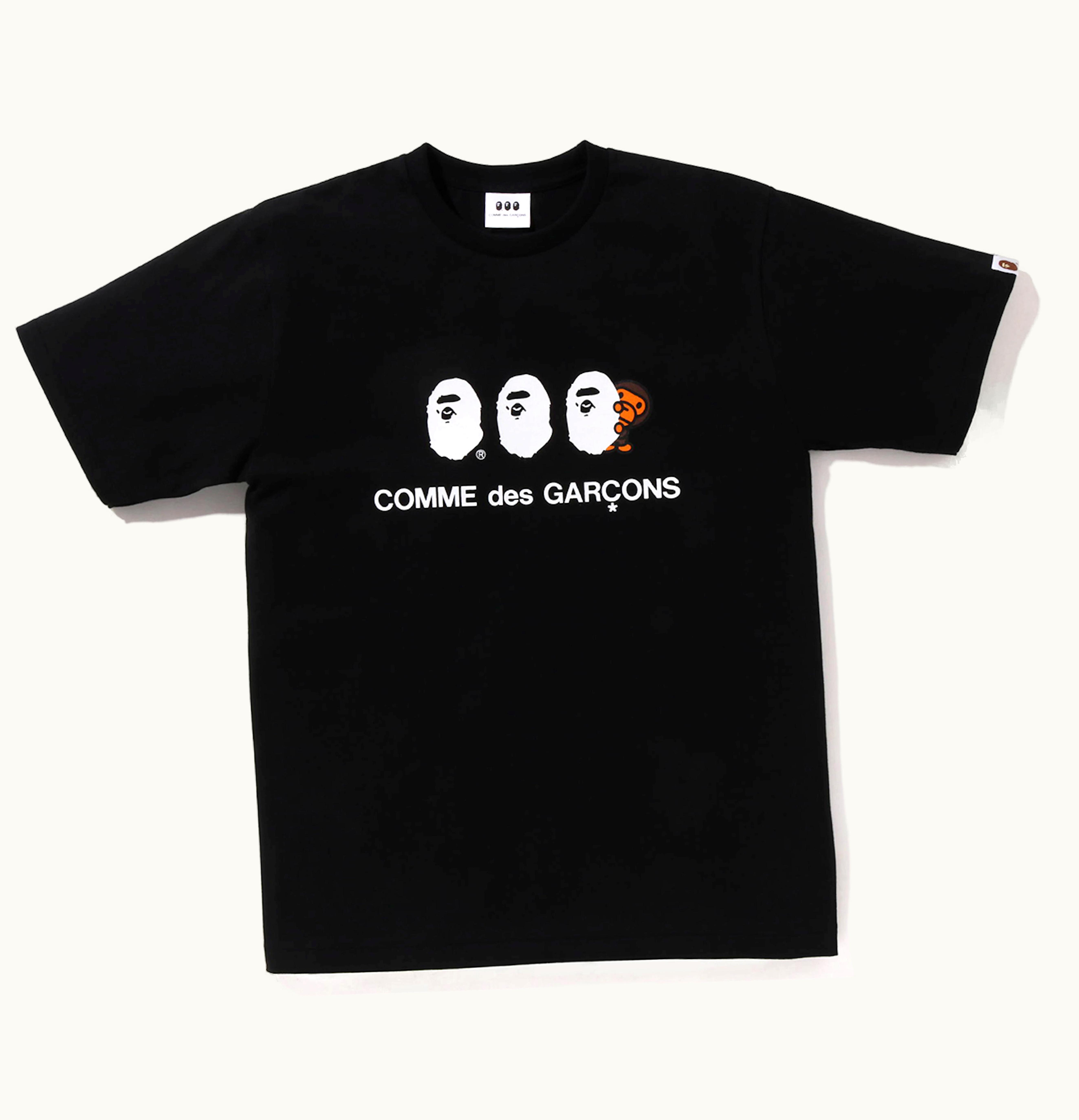 BAPE BAPE X Comme Des Garcon Osaka Baby Milo 1 Tee Black