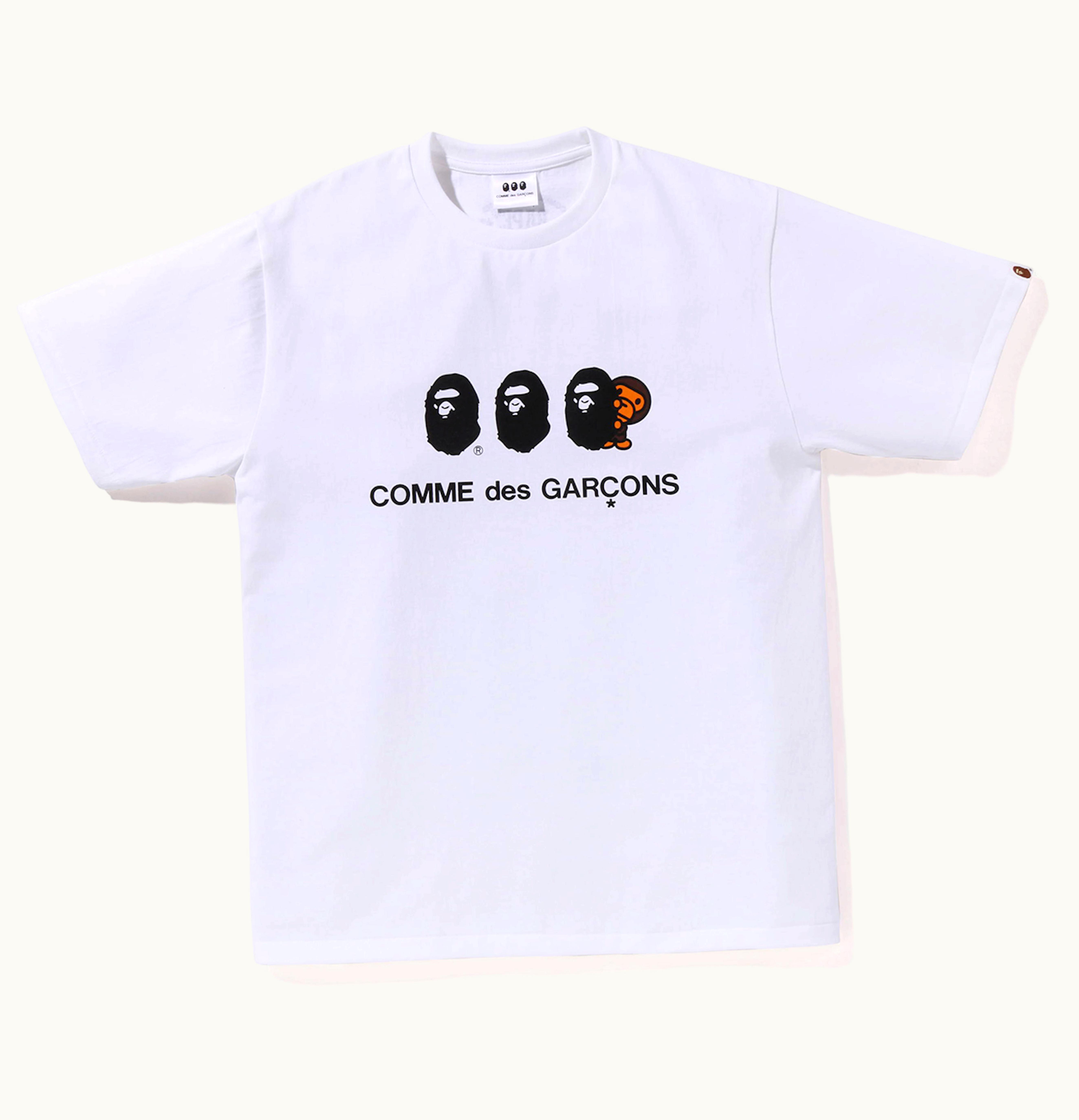 BAPE BAPE X Comme Des Garcon Osaka Baby Milo 1 Tee White