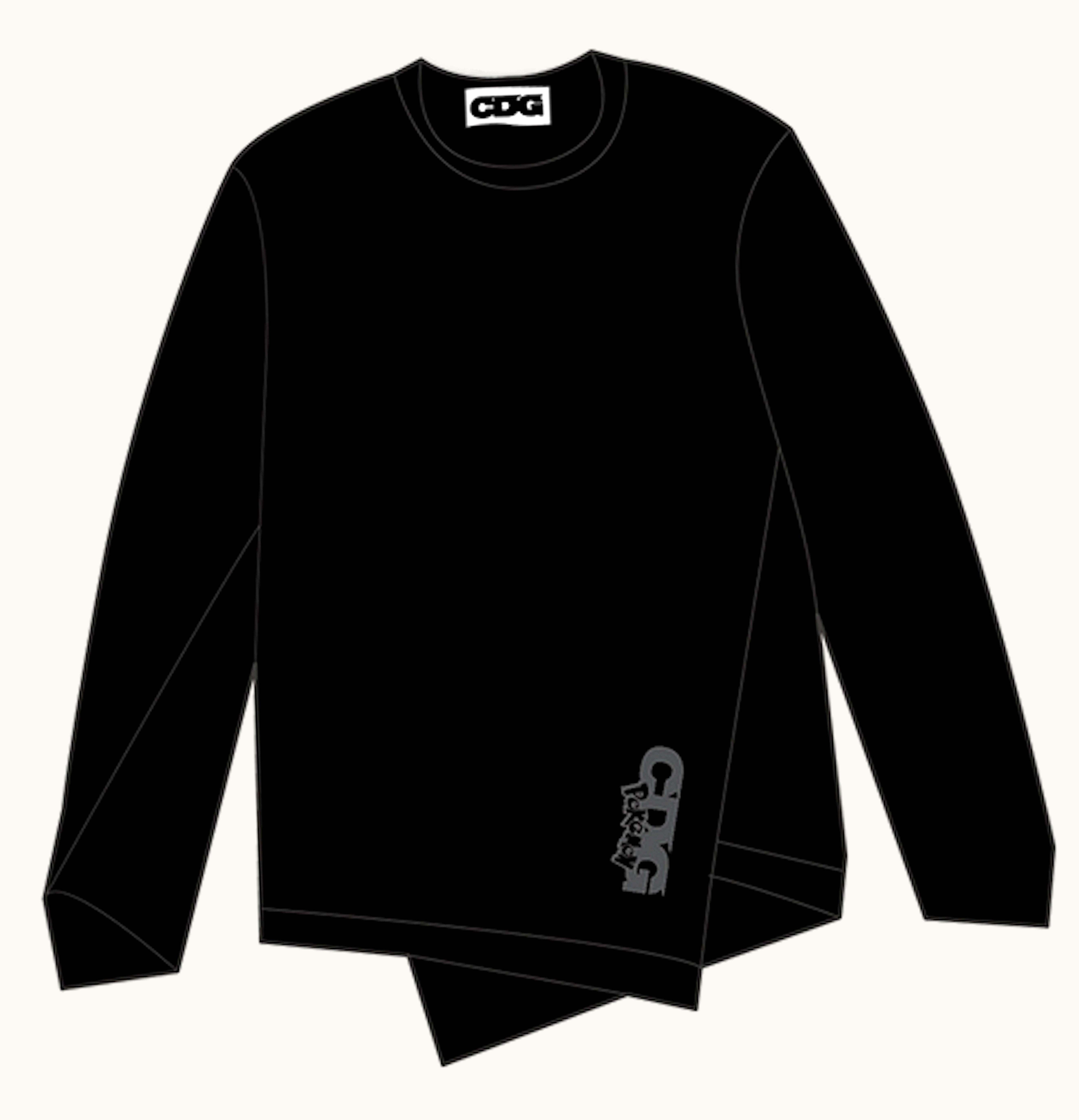 Comme des Garcons Comme Des Garcons Cdg X Pokemon B L S T Shirt Black