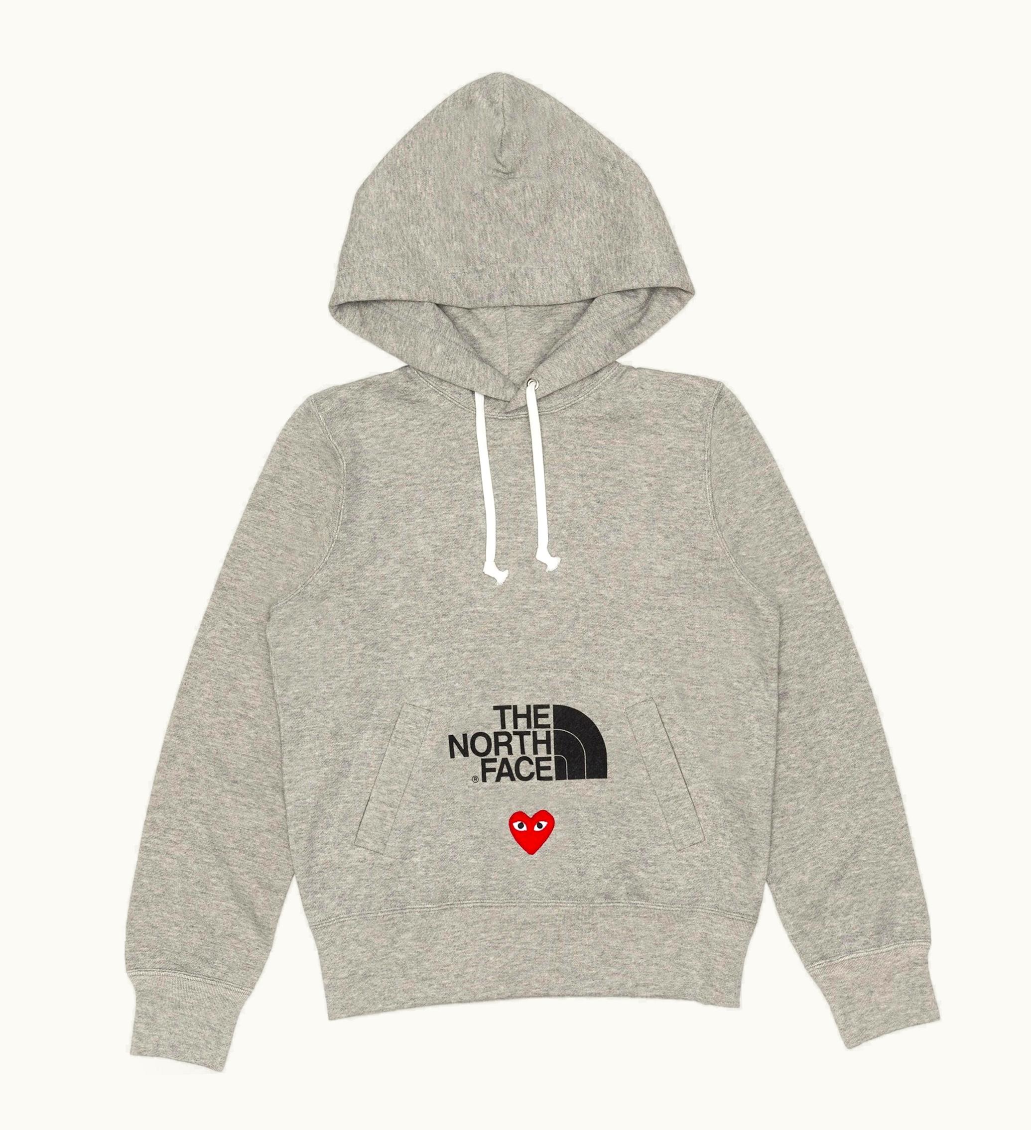 Comme des Garcons PLAY Comme Des Garcons Play Cdg Play X The North Face Hoodie Topgray