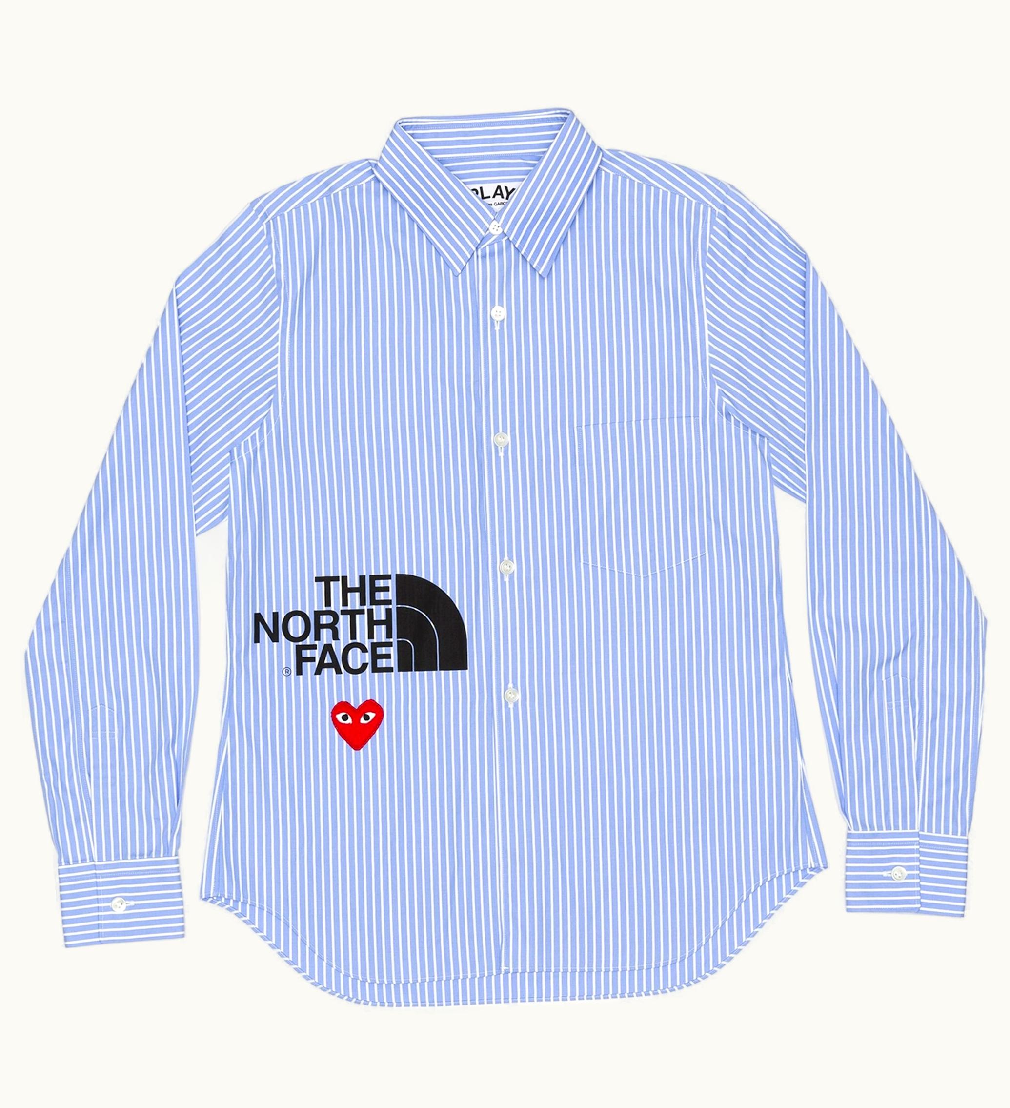 Comme des Garcons PLAY Comme Des Garcons Play Cdg Play X The North Face Blouse Stripe
