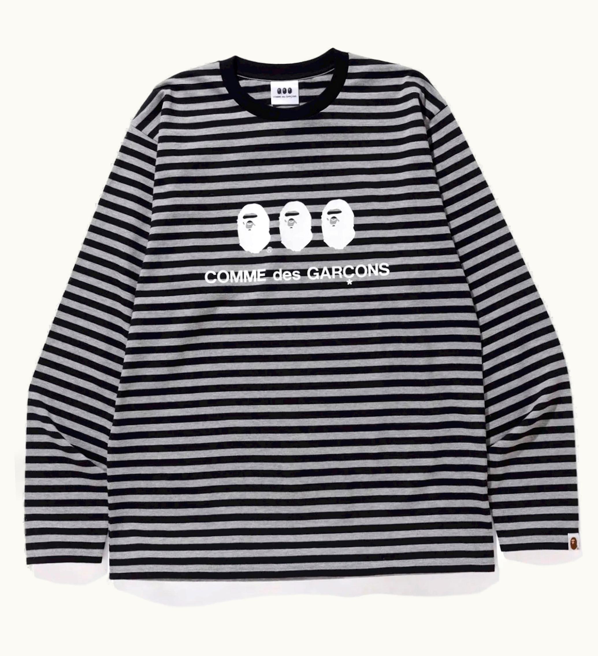 BAPE BAPE X CDG Osaka L S Tee Black White