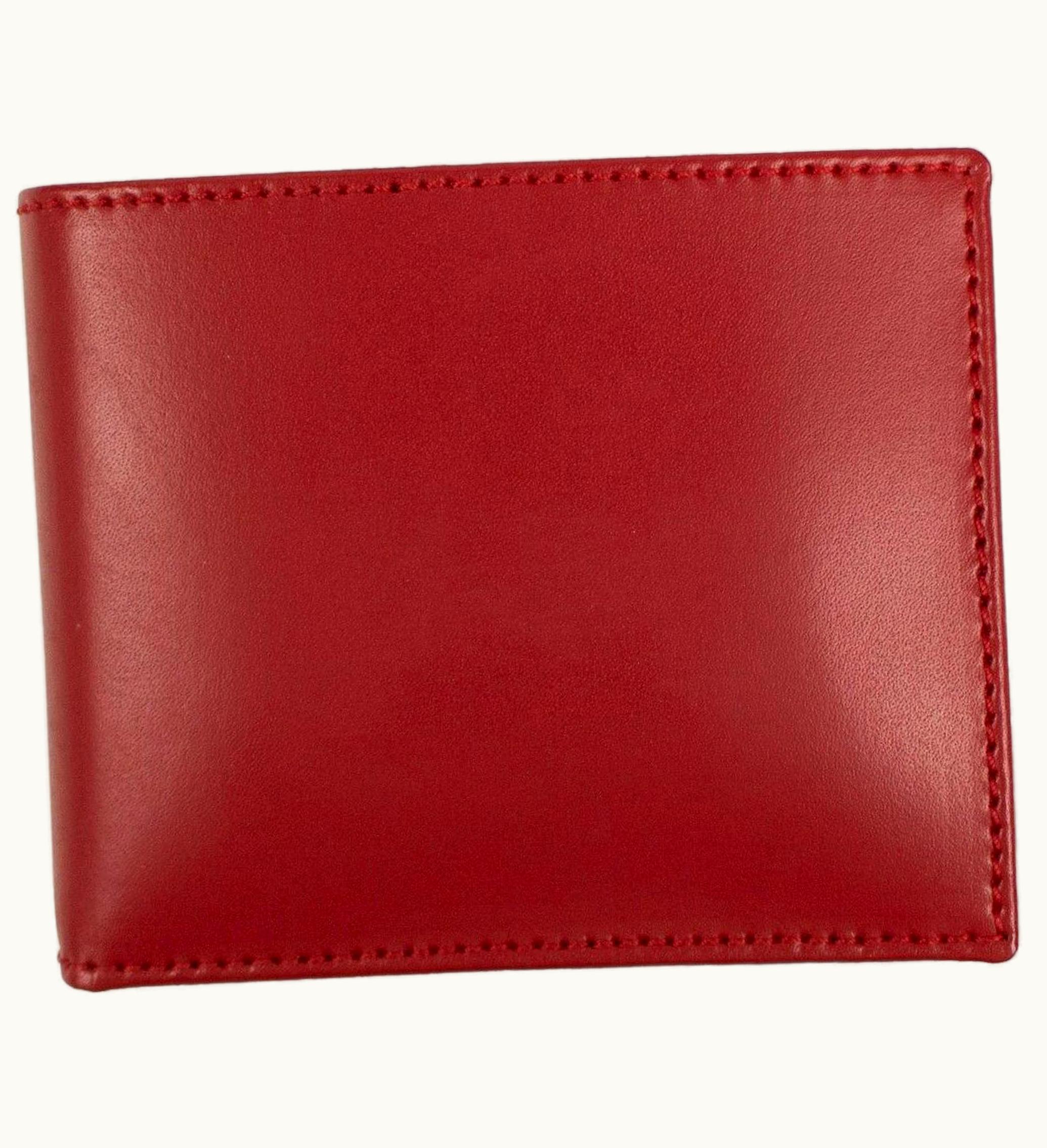 Comme des Garcons Comme Des Garcons Sa6100 Bifold Wallet Colour Plain Red