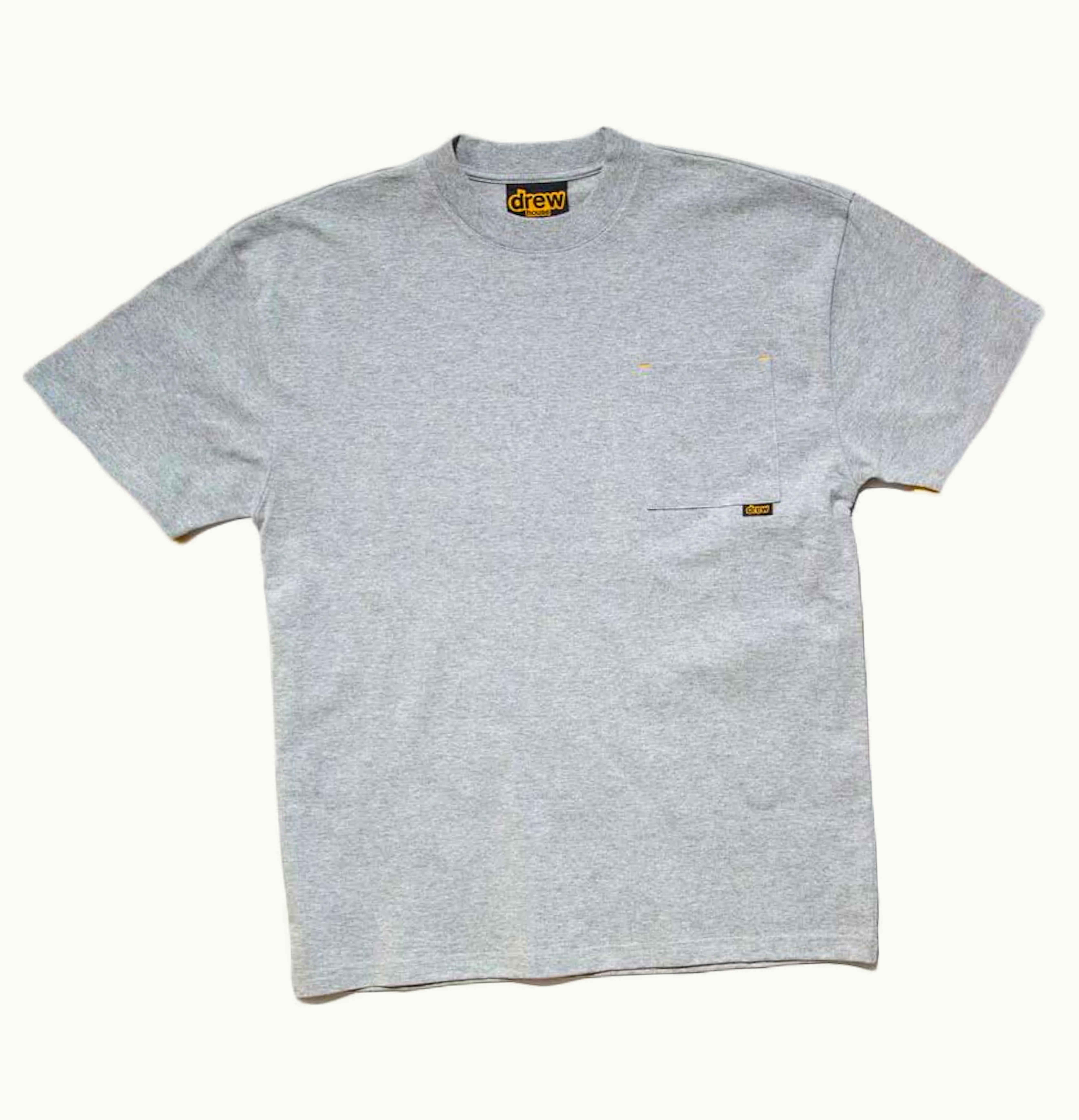 drew house Drew House Basic SS Pocket Tee SS21 Heather Grey