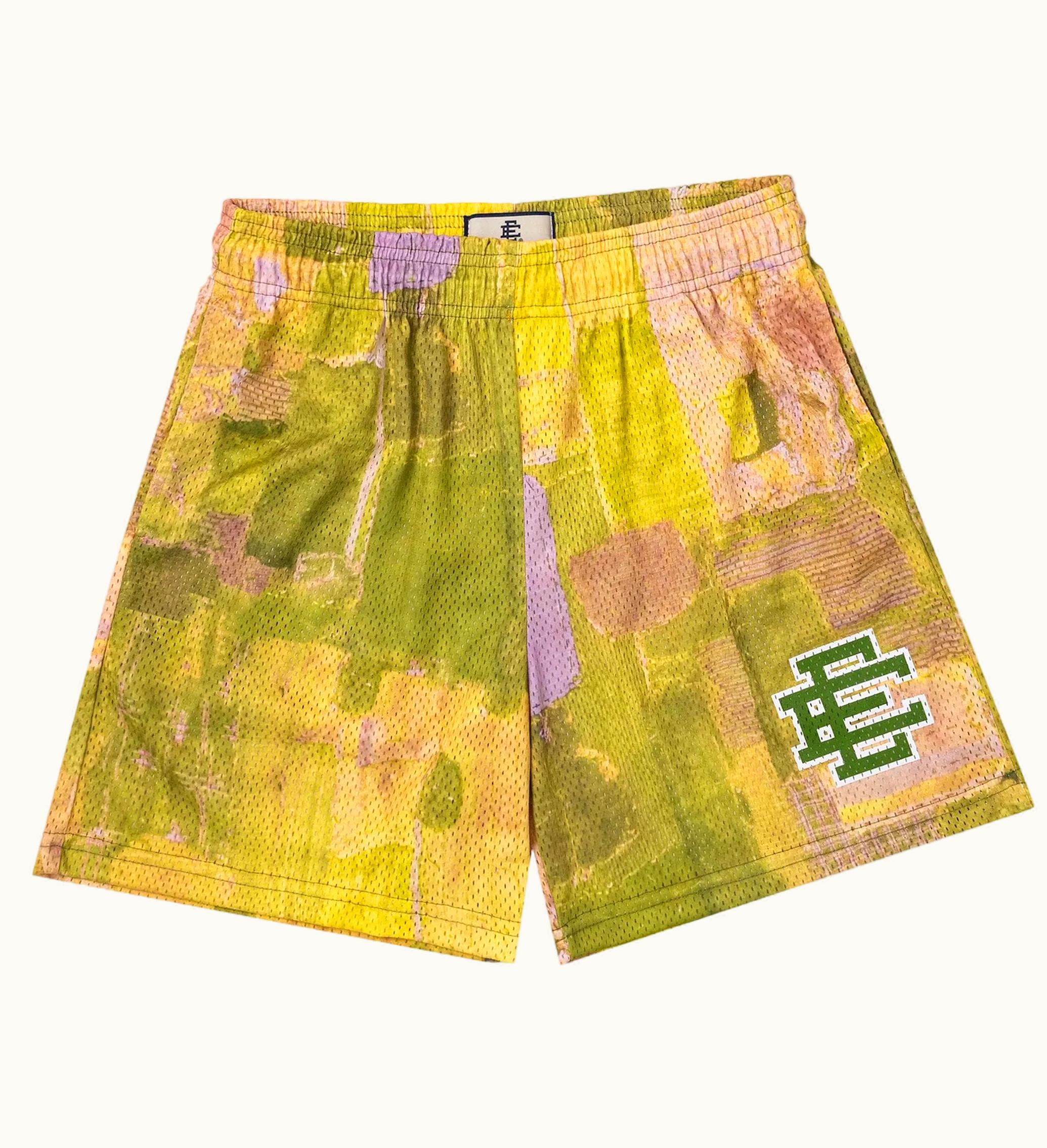 Eric Emanuel Eric Emanuel EE Basic Short Yellow Boro Patchwork