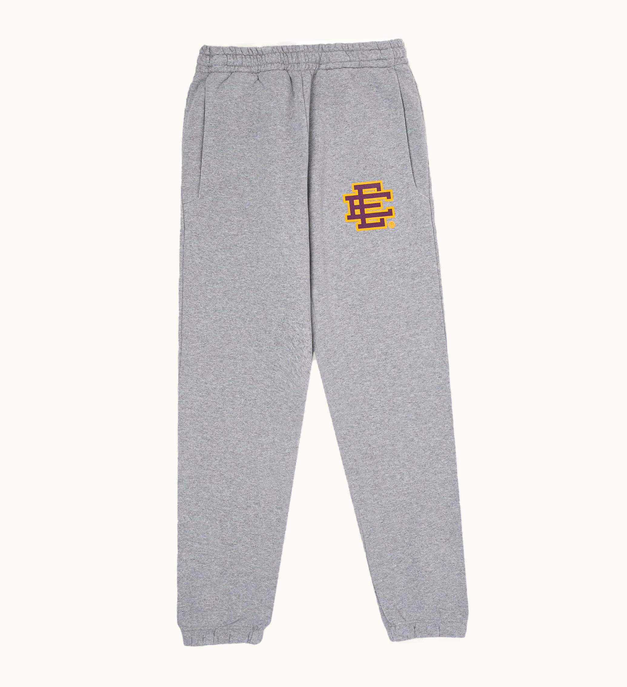 Eric Emanuel Eric Emanuel EE Basic Sweatpant Heather Grey Purple Yellow