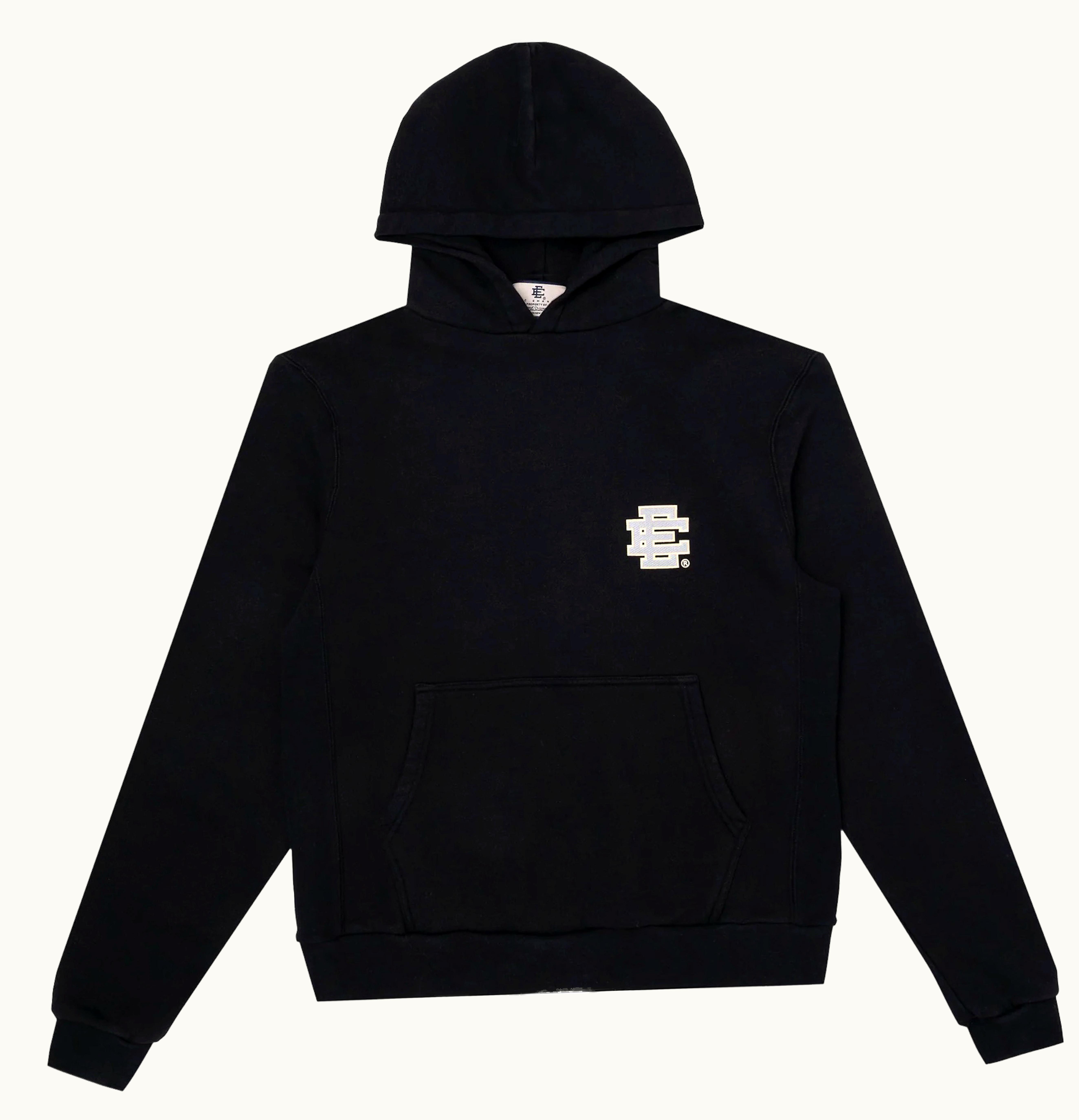 Eric Emanuel Eric Emanuel EE Basic Hoodie Jet Black Metallic Silver