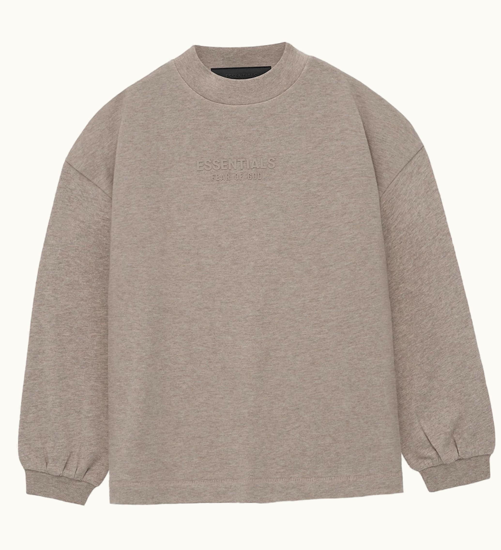 Fear of God Fear Of God Essentials Kids Ls Tee Core Heather