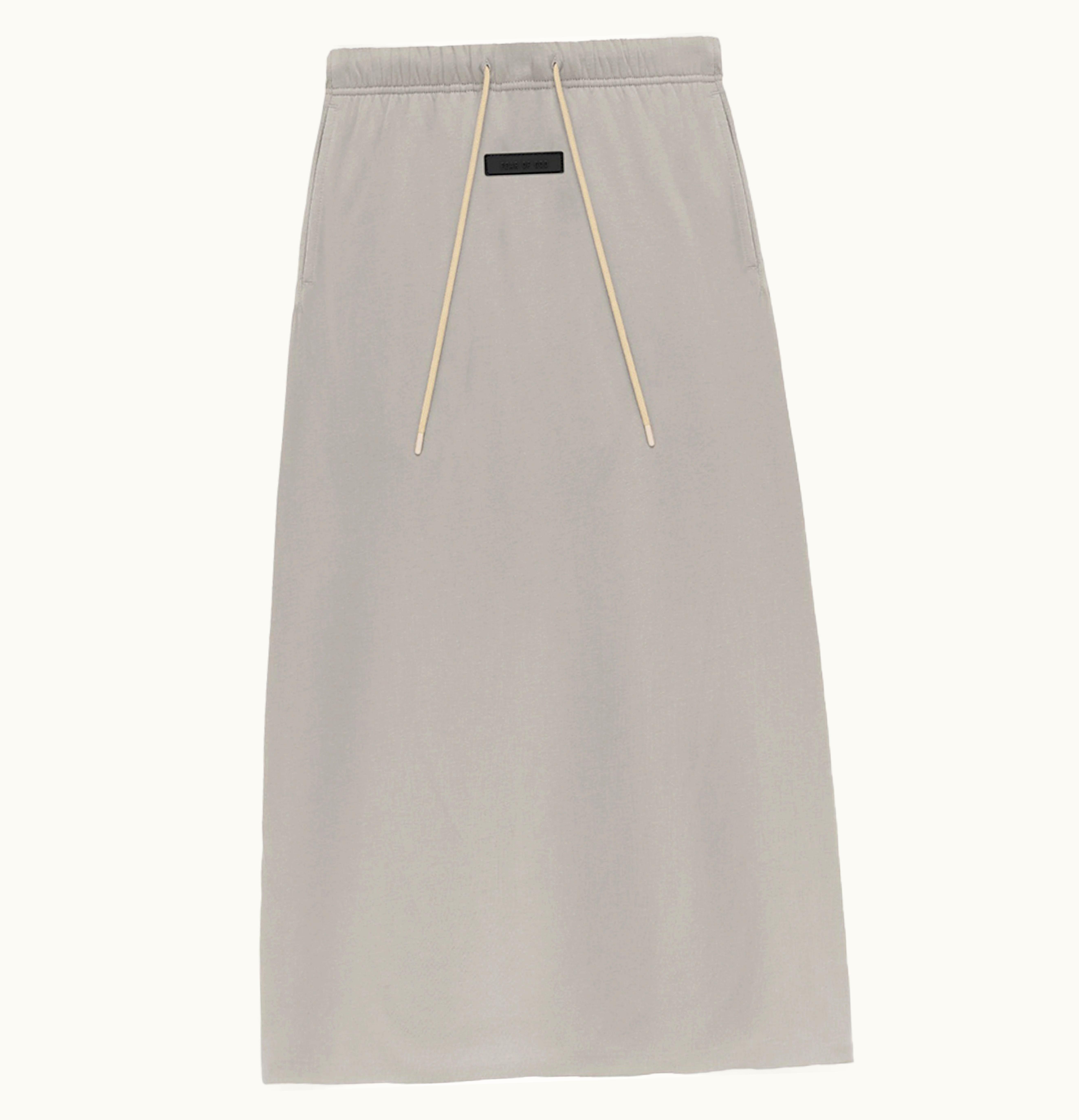 Fear of God Fear Of God Essentials Womens Jersey Skirt Silver Cloud