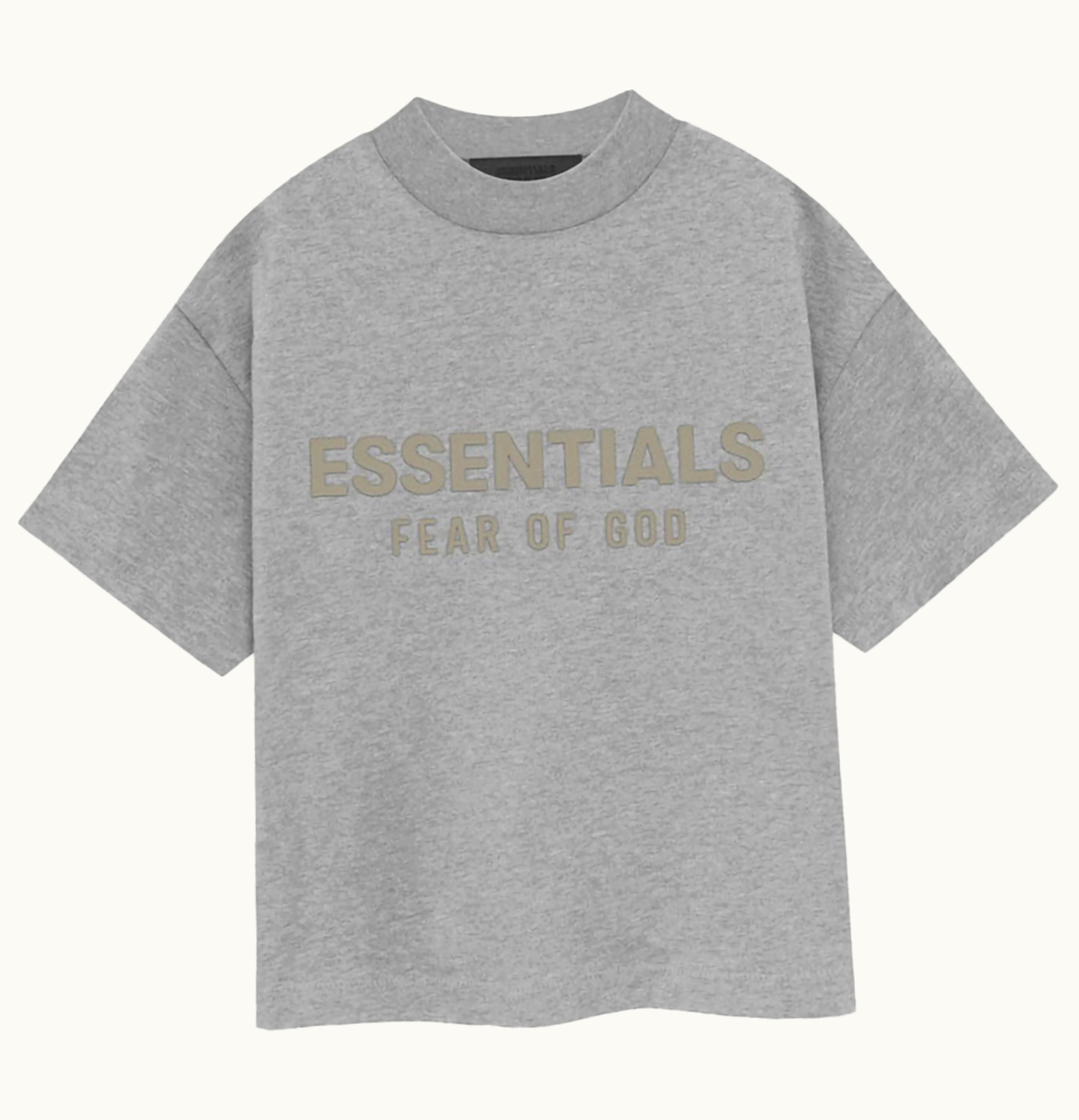 Fear of God Fear Of God Essentials Kids S S Tee Dark Heather Oatmeal