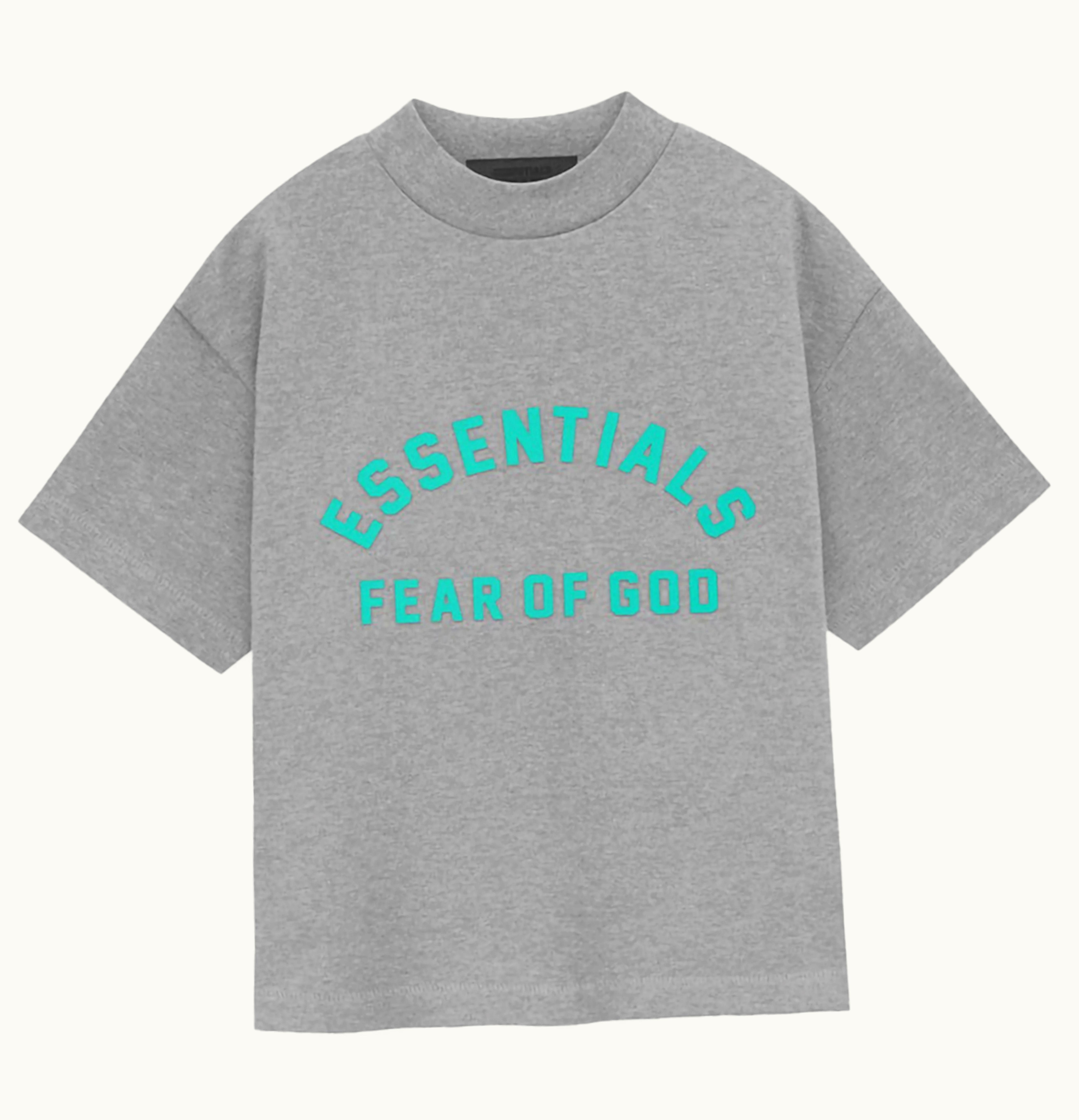Fear of God Fear Of God Essentials Kids Heavy Jersey S S Tee Dark Heather Oatmeal
