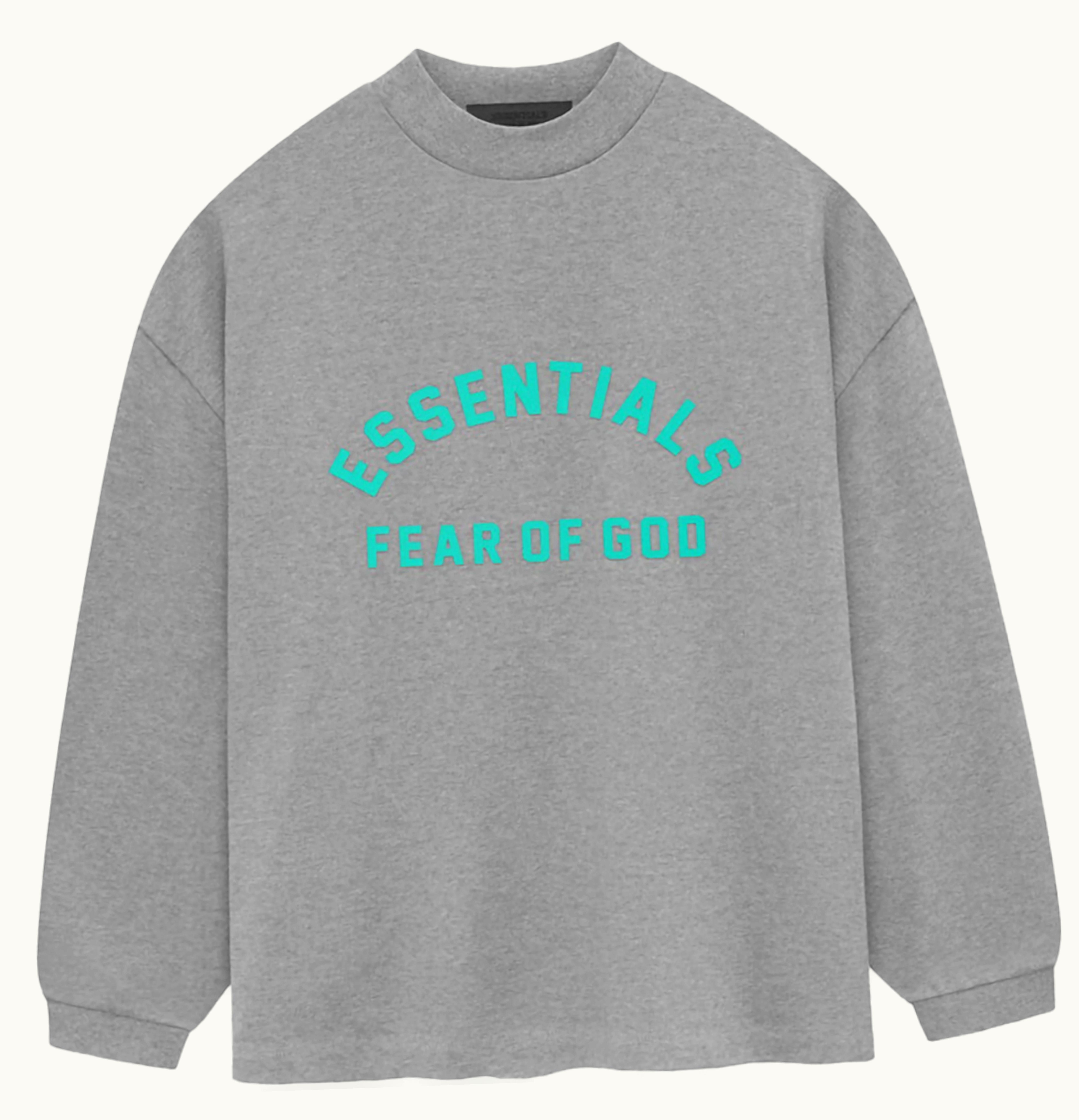 Fear of God Fear Of God Essentials Heavy Jersey L S Tee Dark Heather Oatmeal