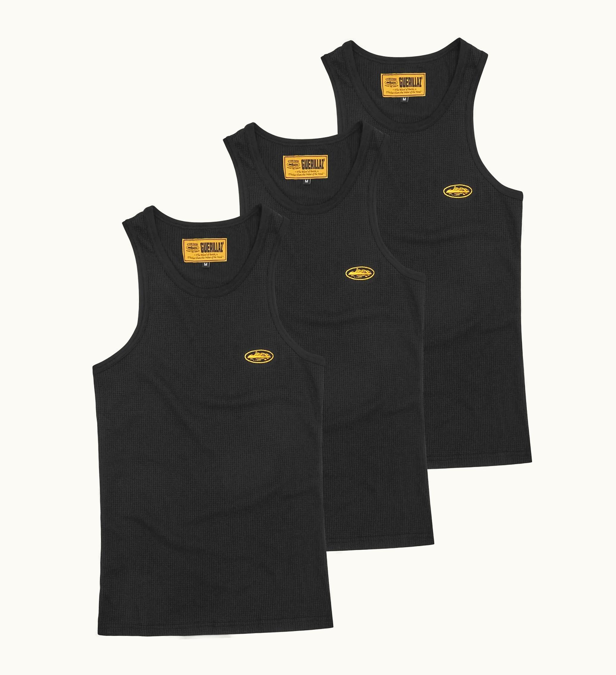 Corteiz Corteiz Bolo Essentials Tank Top 3 Pack Black