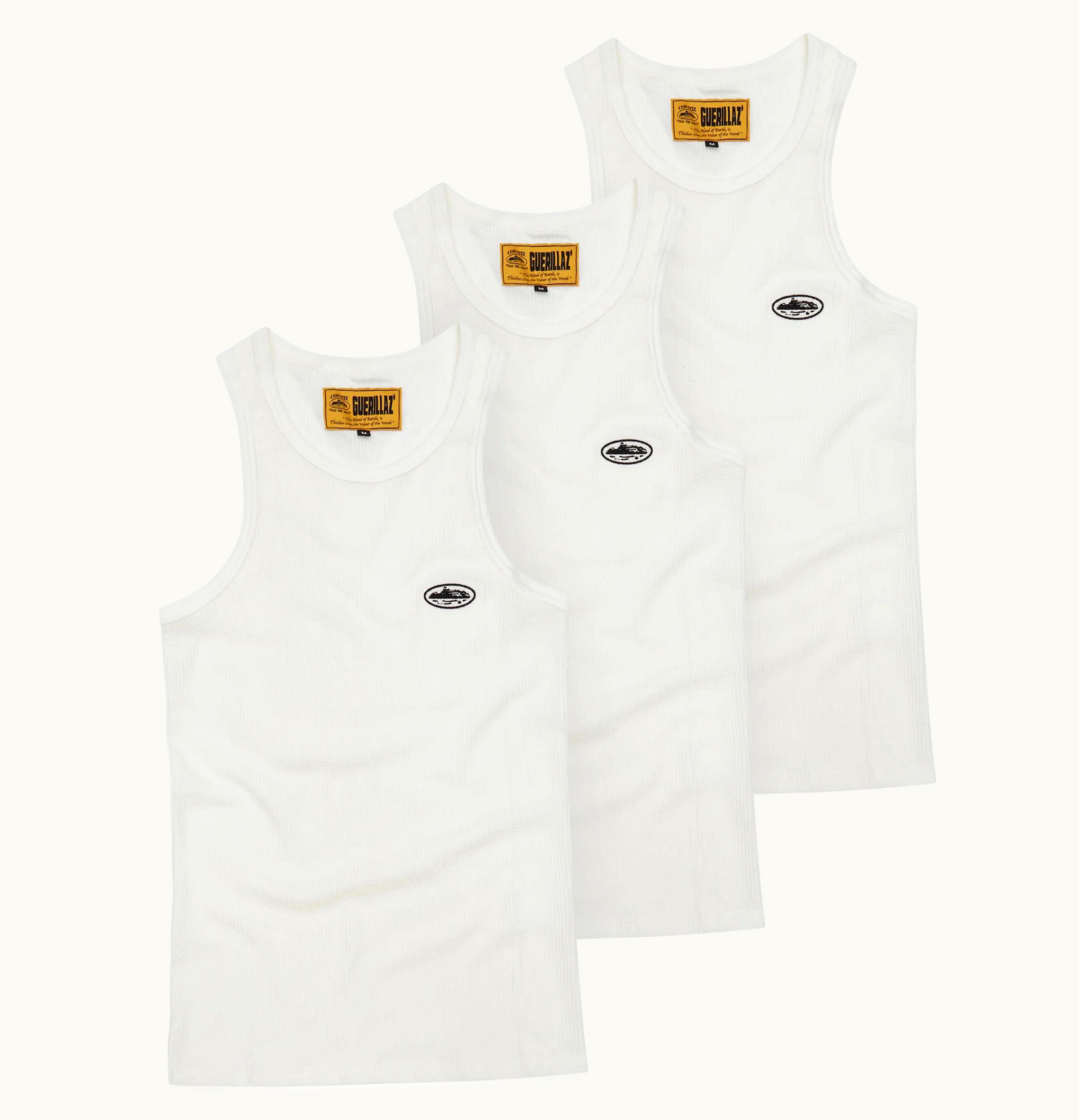 Corteiz Corteiz Crtz Bolo Essentials Tank 3 Pack White