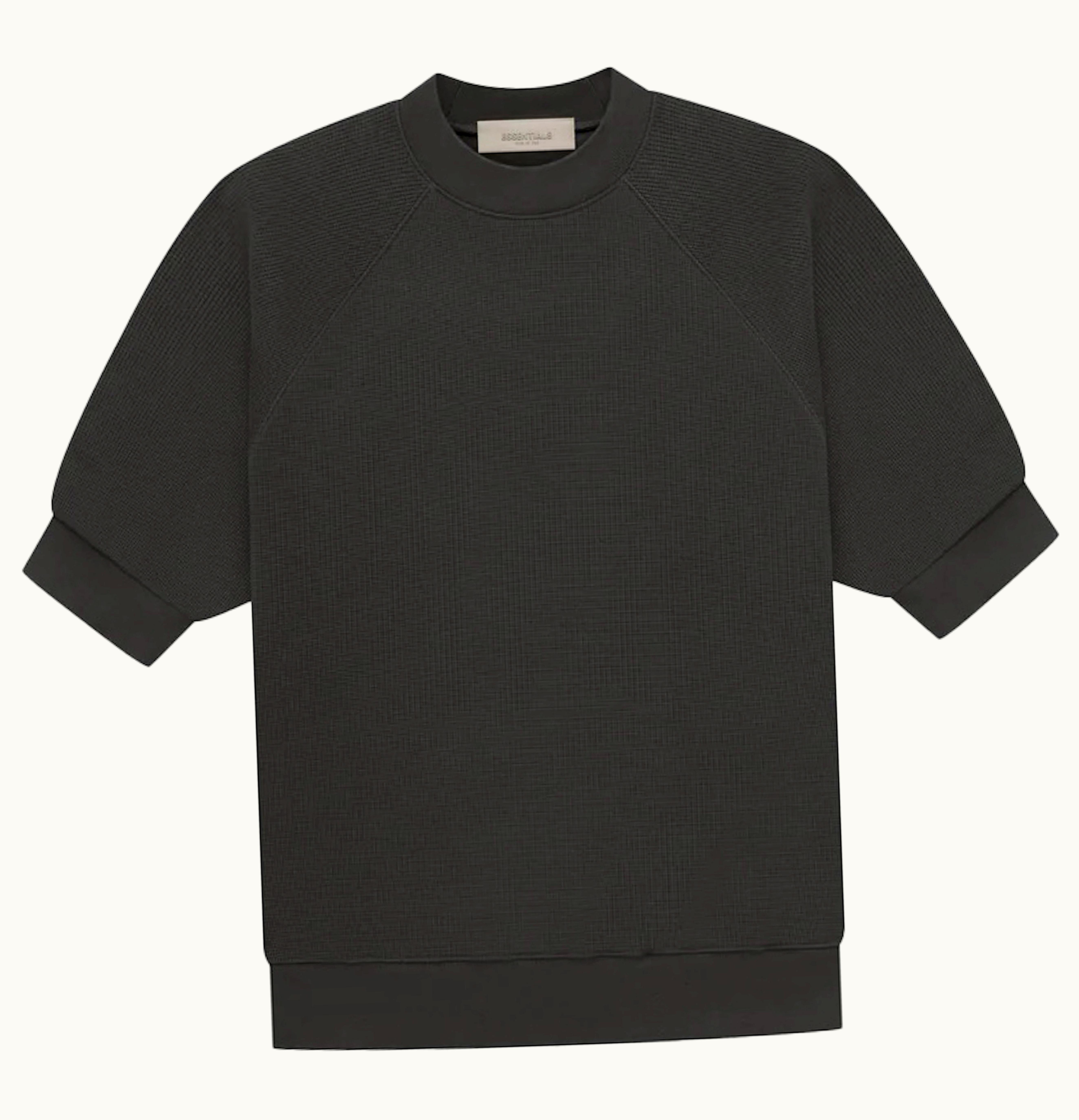 Fear of God Fear Of God Essentials SS Waffle Sweatshirt Off Black