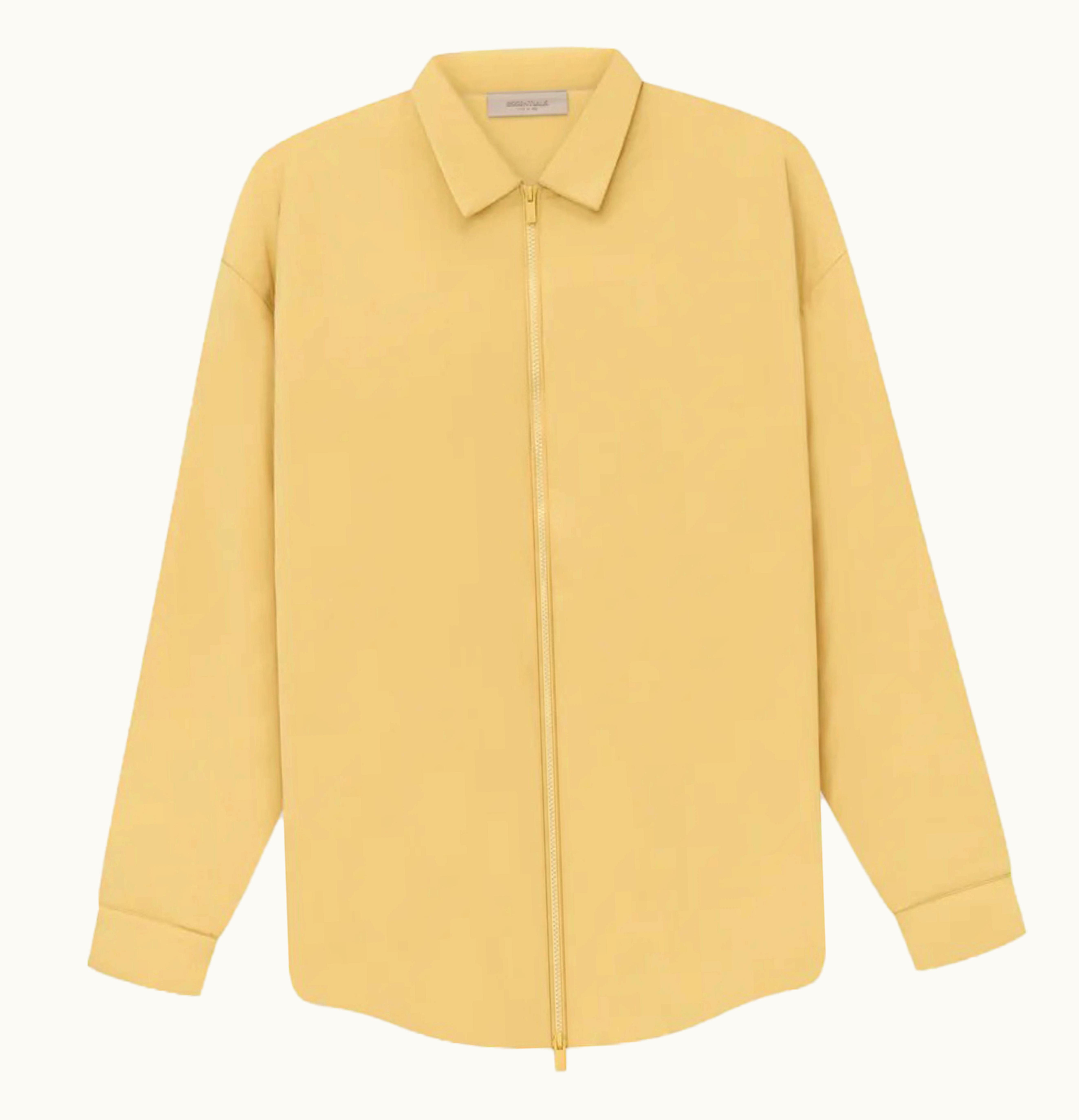 Fear of God Fear Of God Essentials Filled Nylon Shirt Jacket Light Tuscan