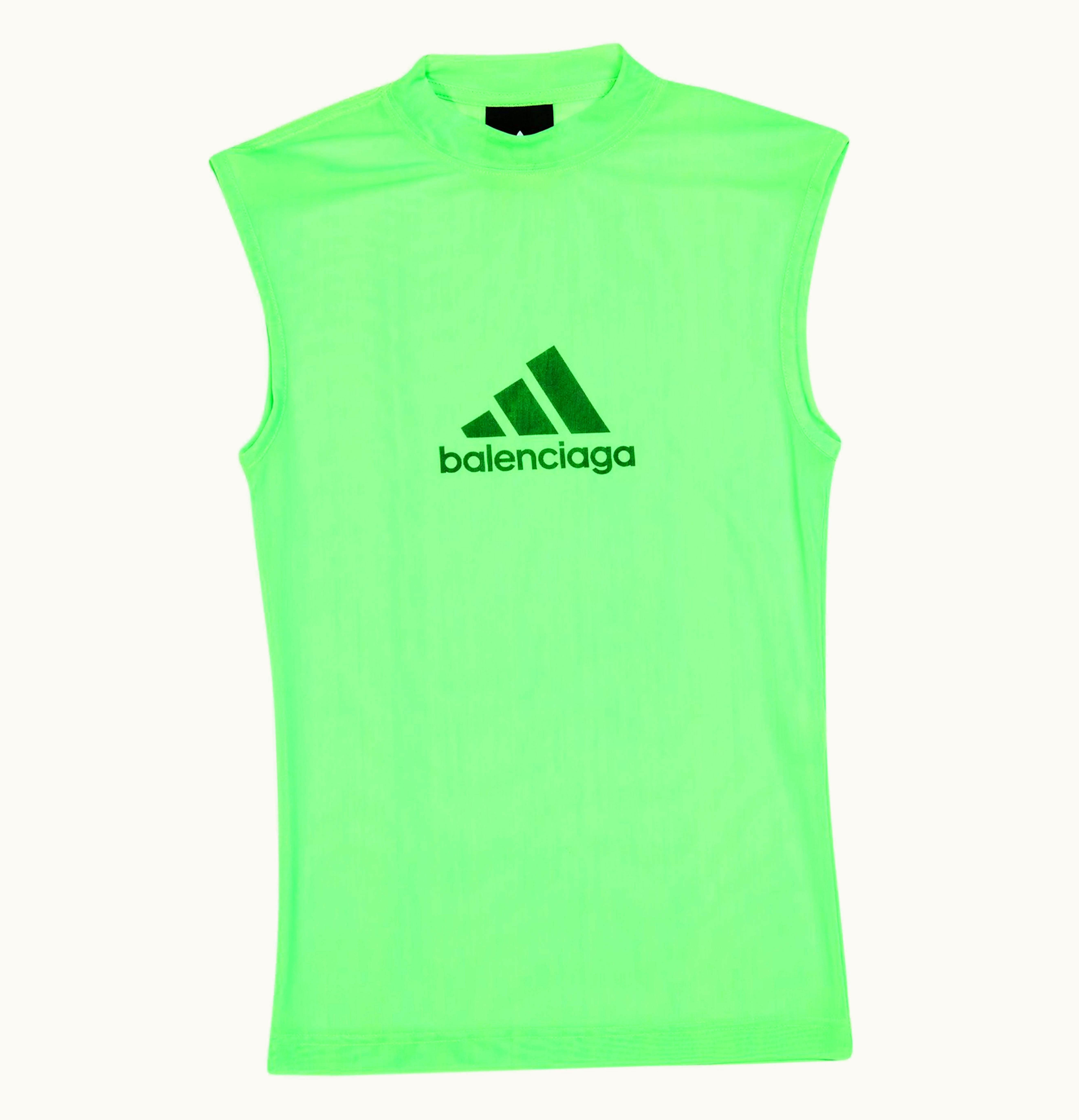 Balenciaga Balenciaga x adidas Sleeveless Fitted Top Fluo Green