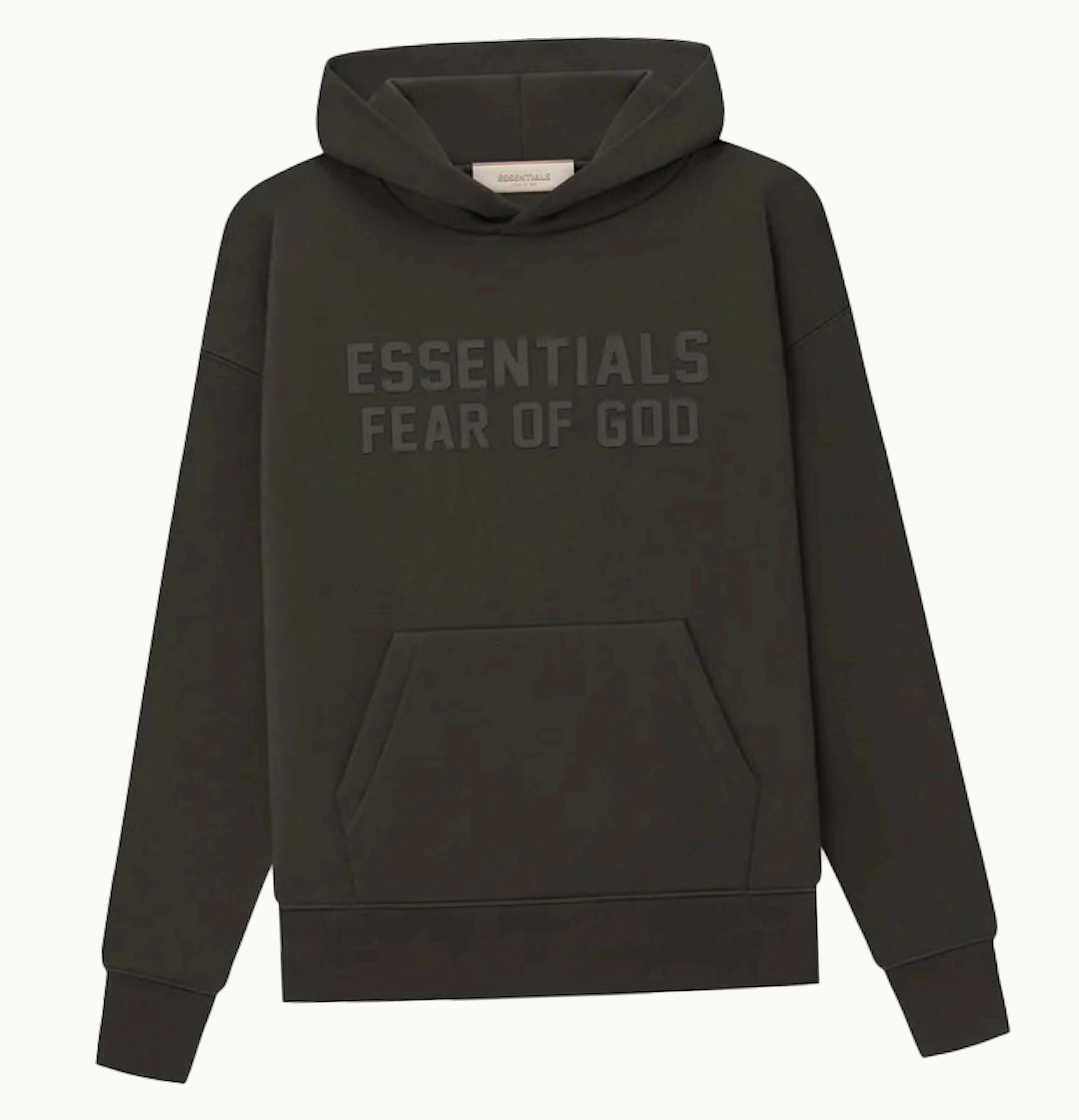 Fear of God Fear Of God Essentials Kids Hoodie Off Black