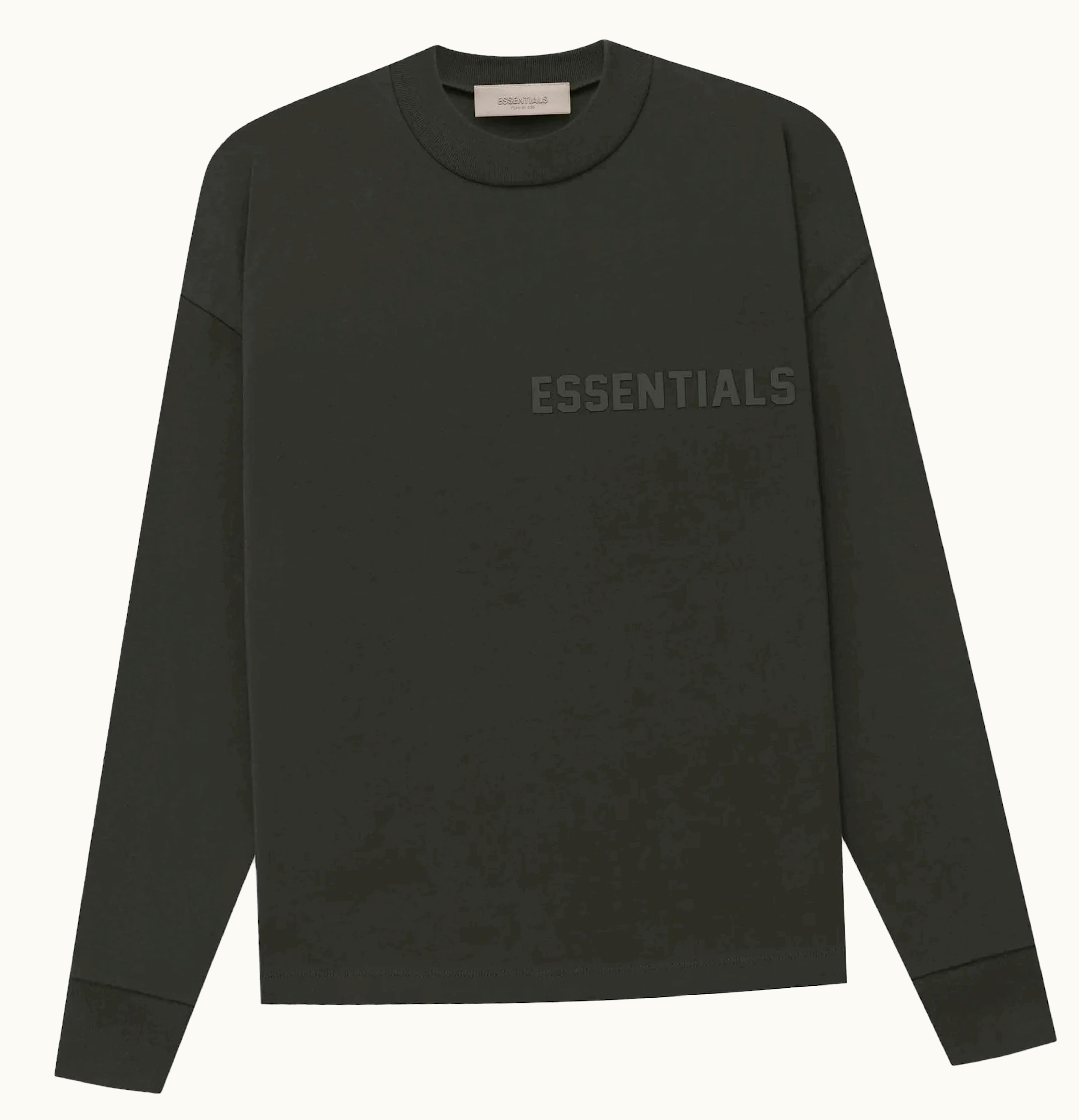 Fear of God Fear Of God Essentials Ls Tee Off Black