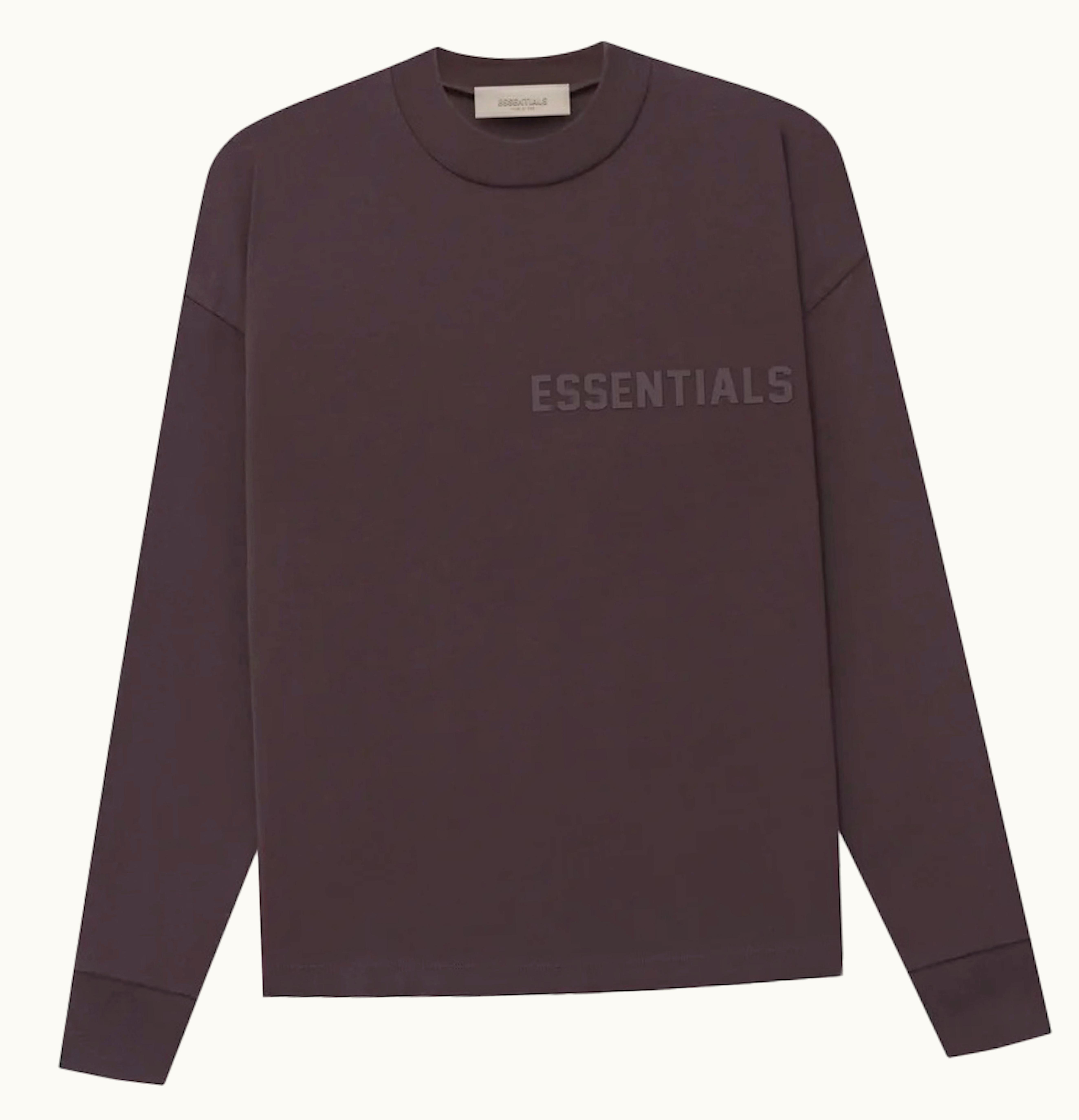 Fear of God Fear Of God Essentials Ls Tee Plum