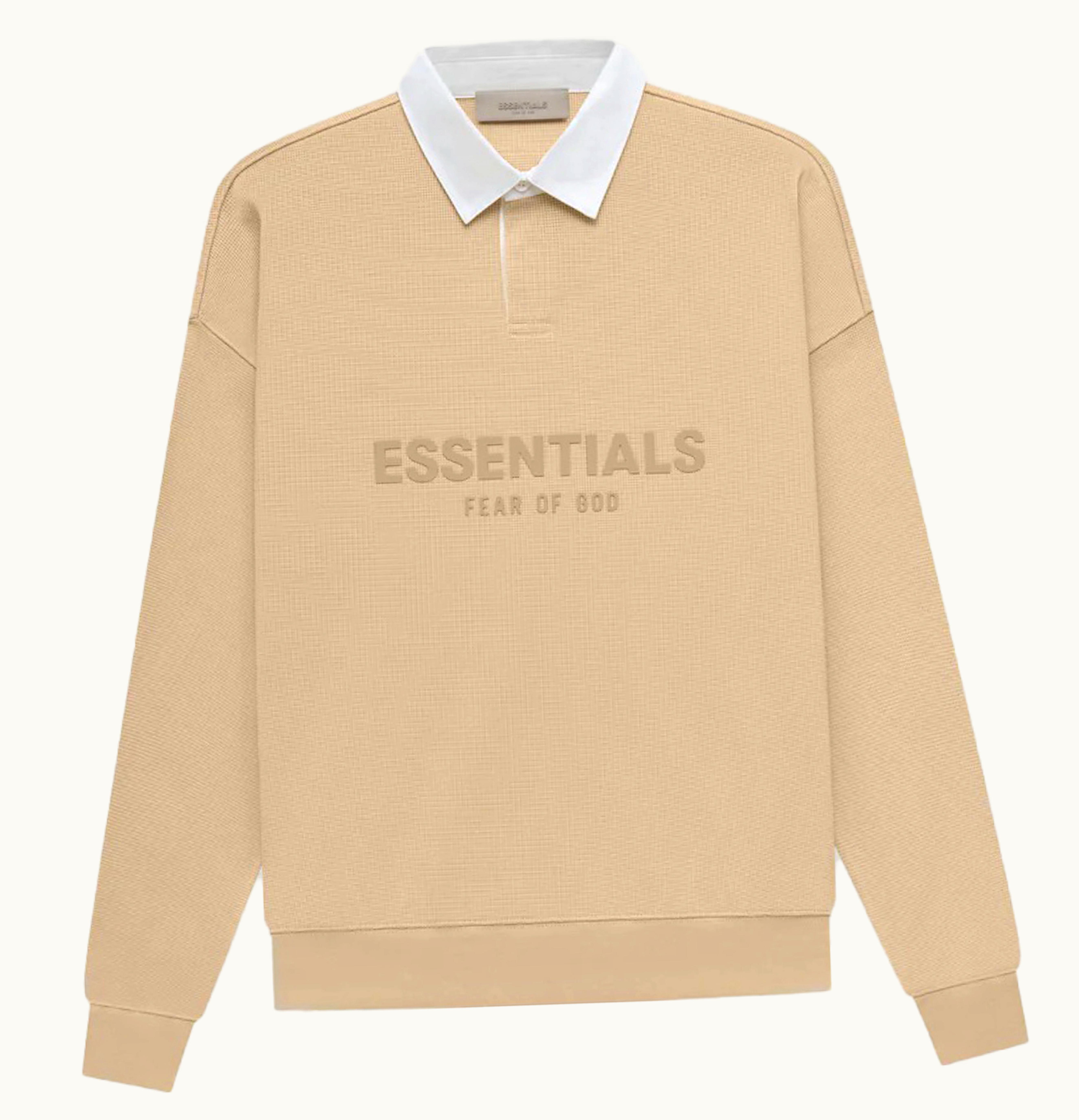 Fear of God Fear Of God Essentials Waffle Henley Rugby Sand