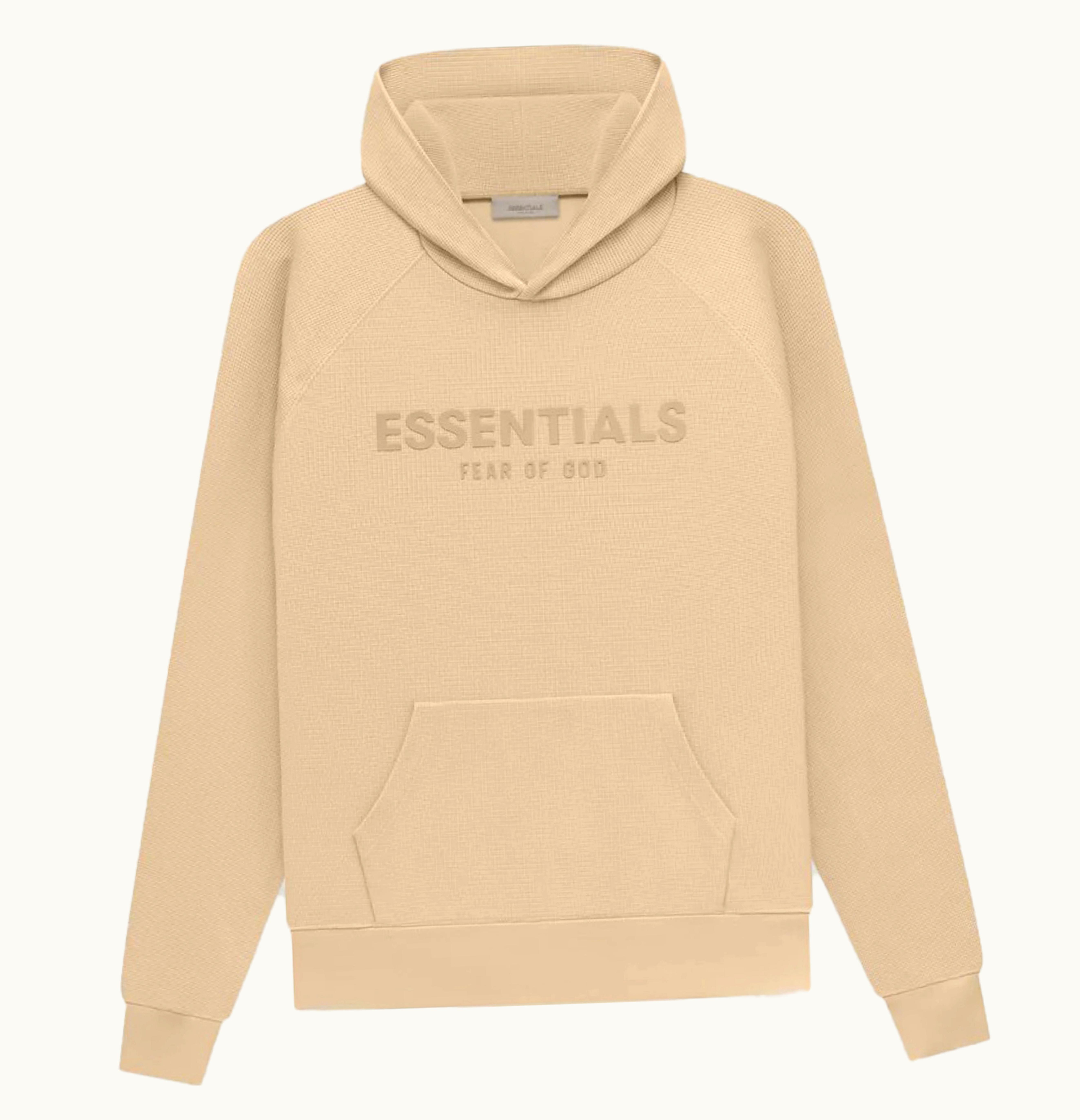 Fear of God Fear Of God Essentials Waffle Raglan Hoodie Sand
