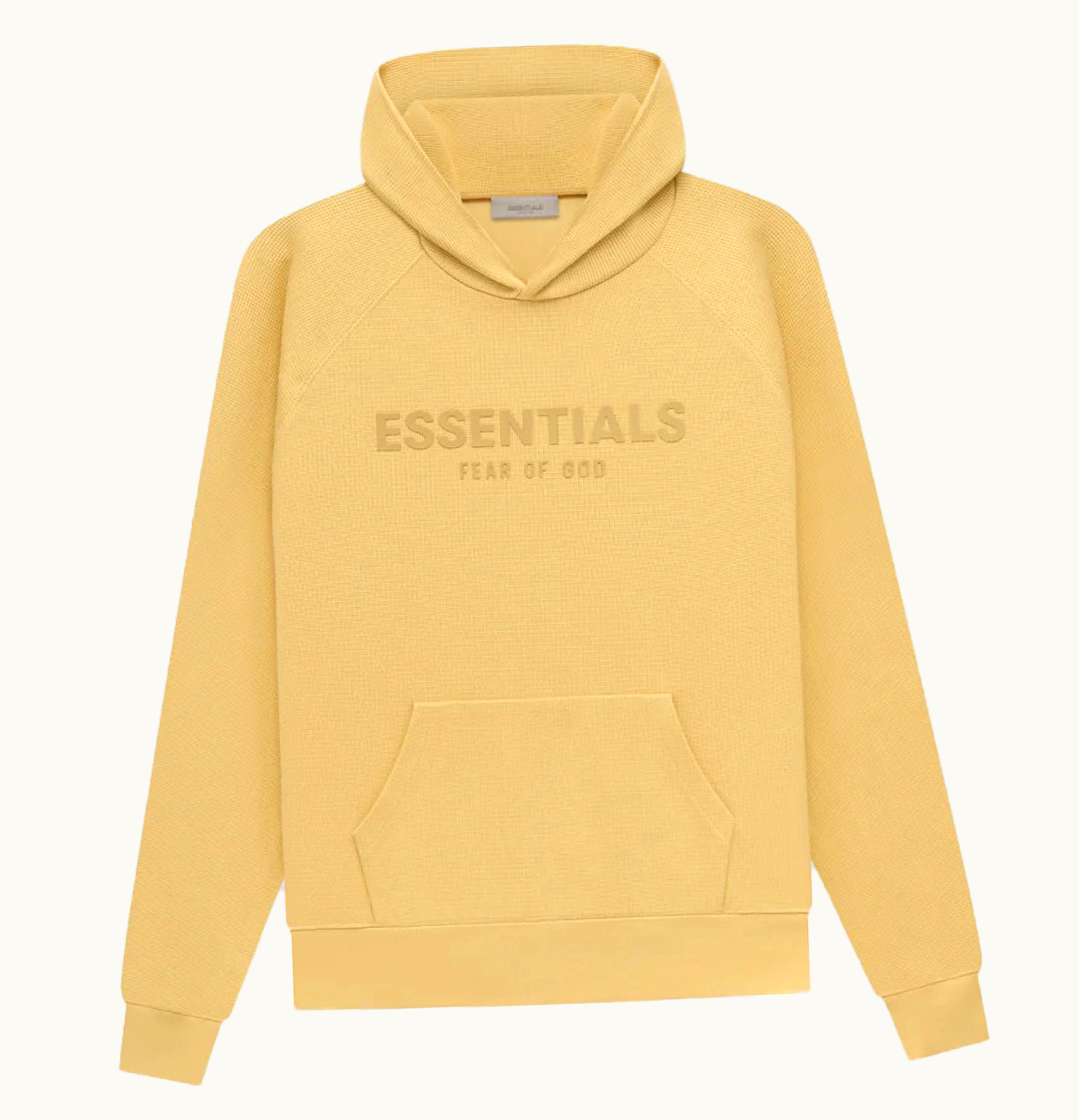 Fear of God Fear Of God Essentials Waffle Raglan Hoodie Light Tuscan