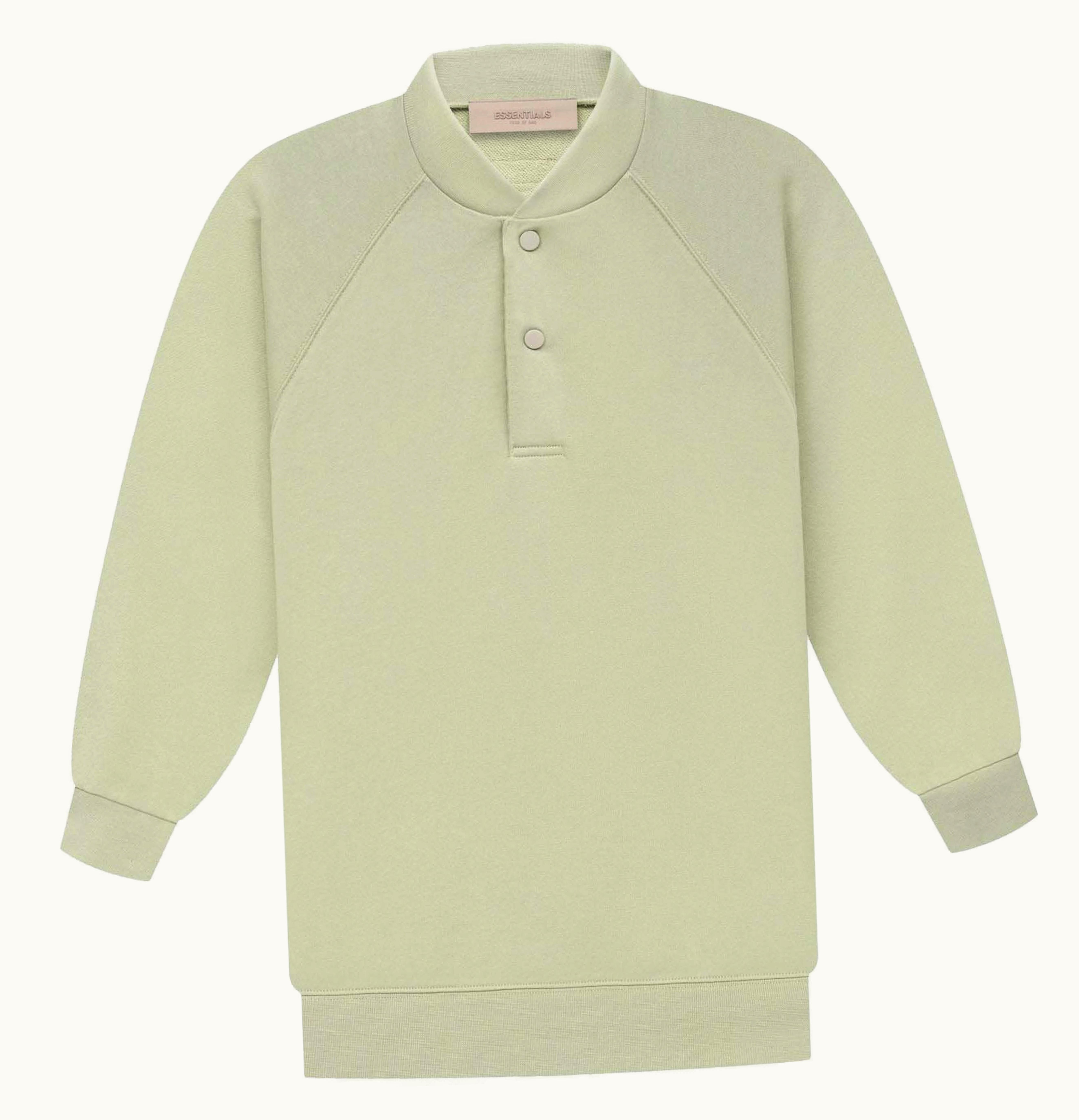 Fear of God Fear Of God Essentials Womens 3 4 Sleeve Henley Seamfoam