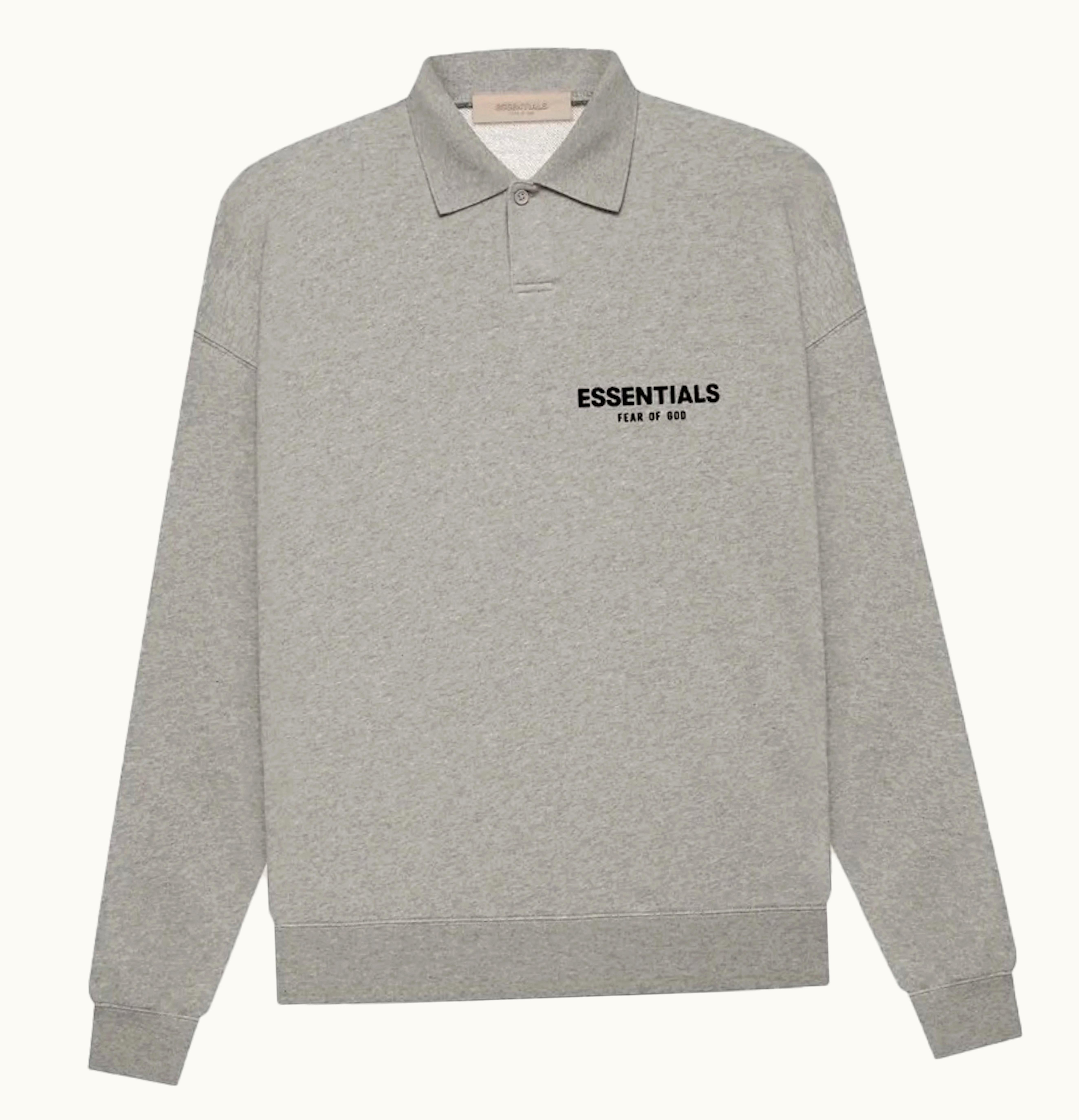 Fear of God Fear Of God Essentials Ls Polo Dark Oatmeal