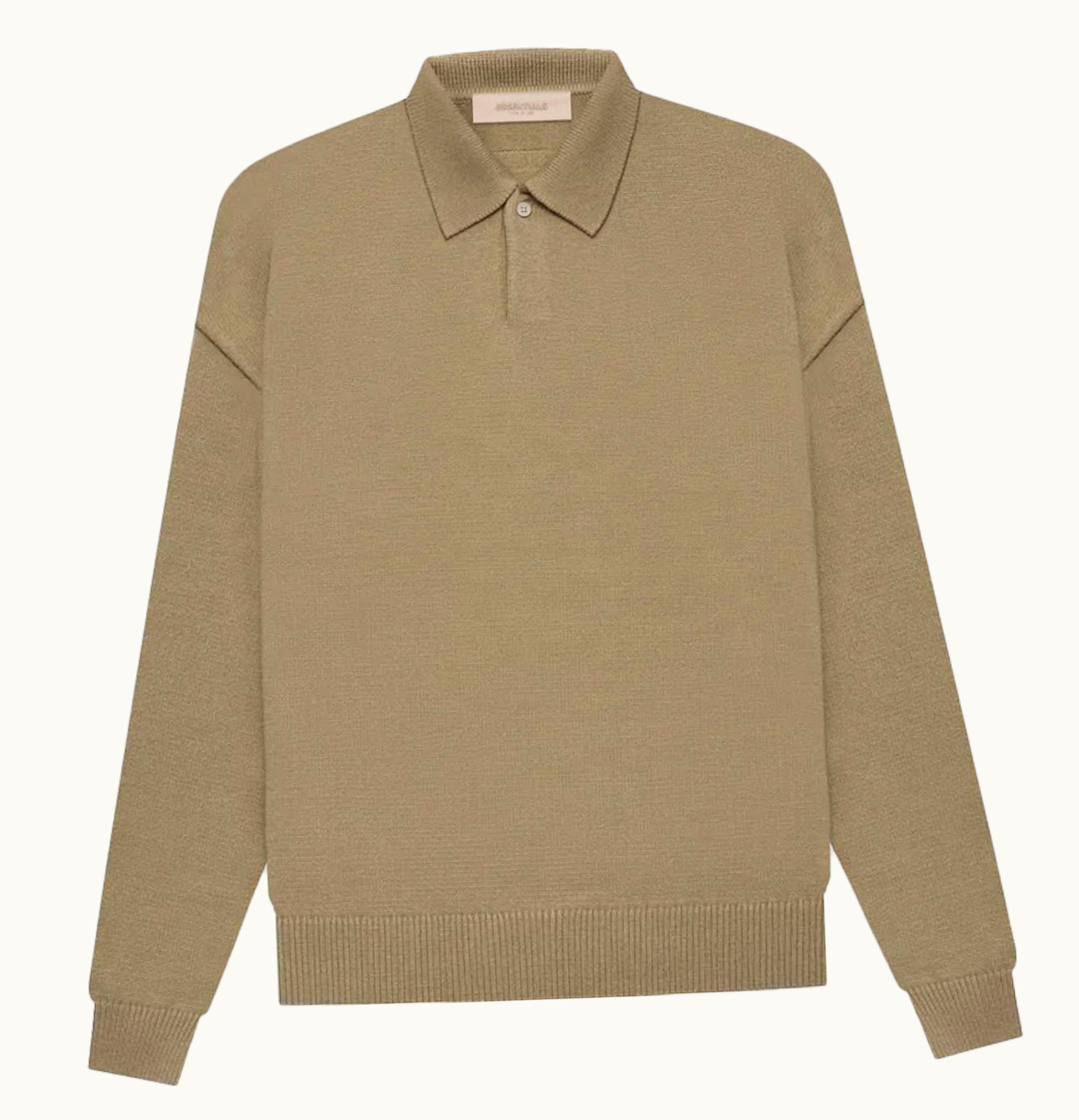 Fear of God Fear Of God Essentials Knit Ls Polo Oak