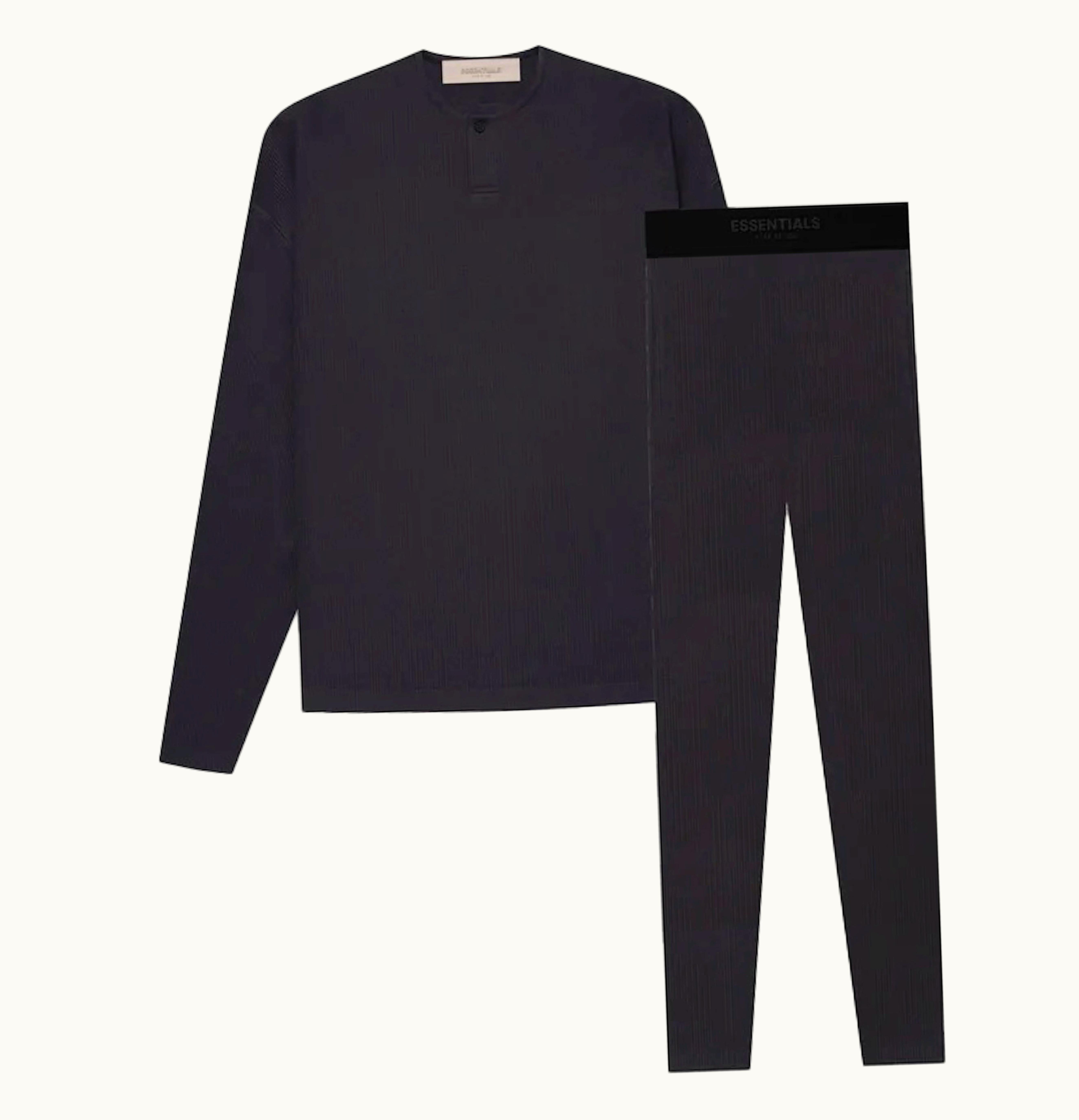 Fear of God Fear Of God Essentials Ls Henley Thermal Set Iron