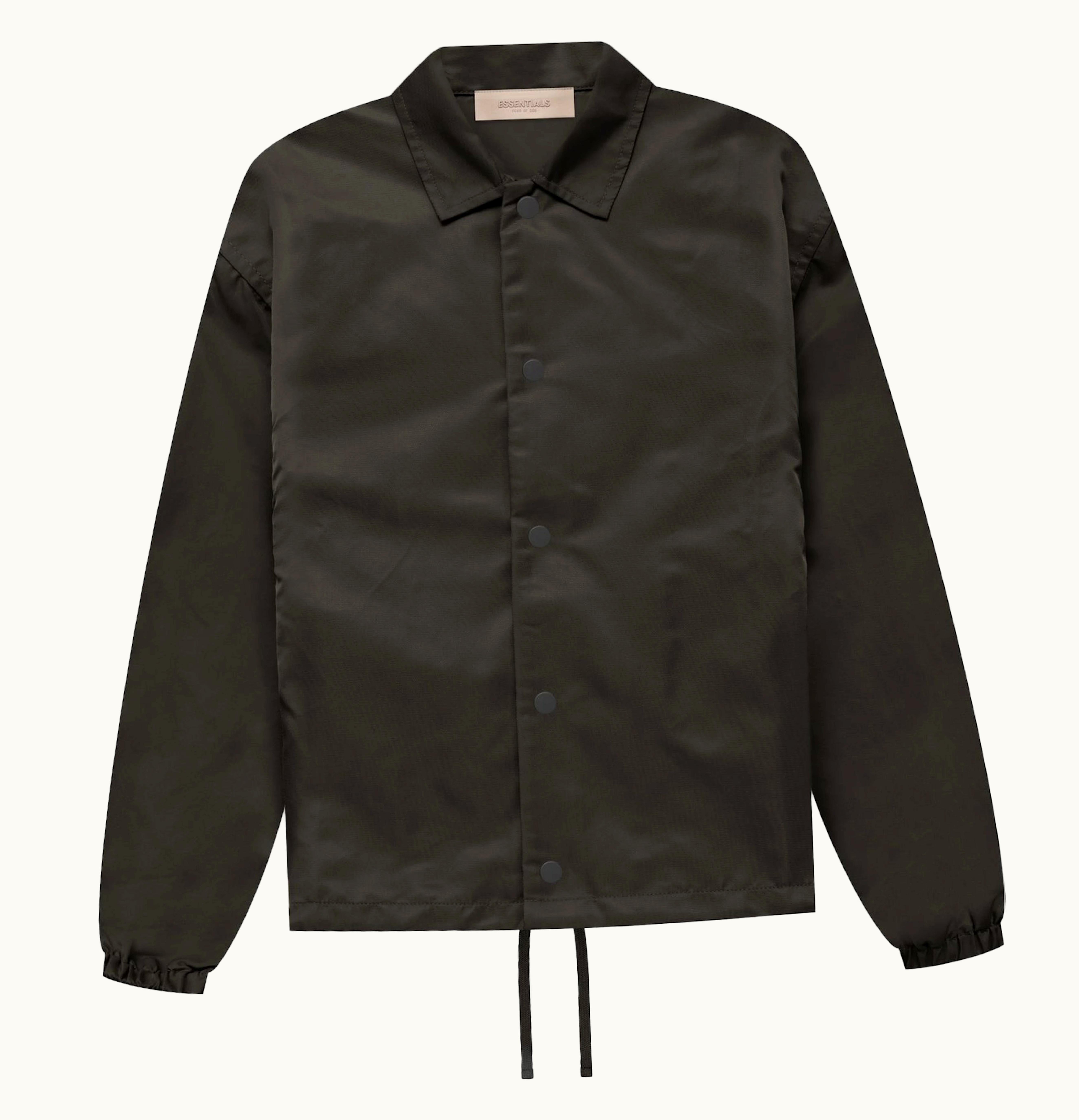 Fear of God Fear Of God Essentials Kids Nylon Coaches Jacket Off Black