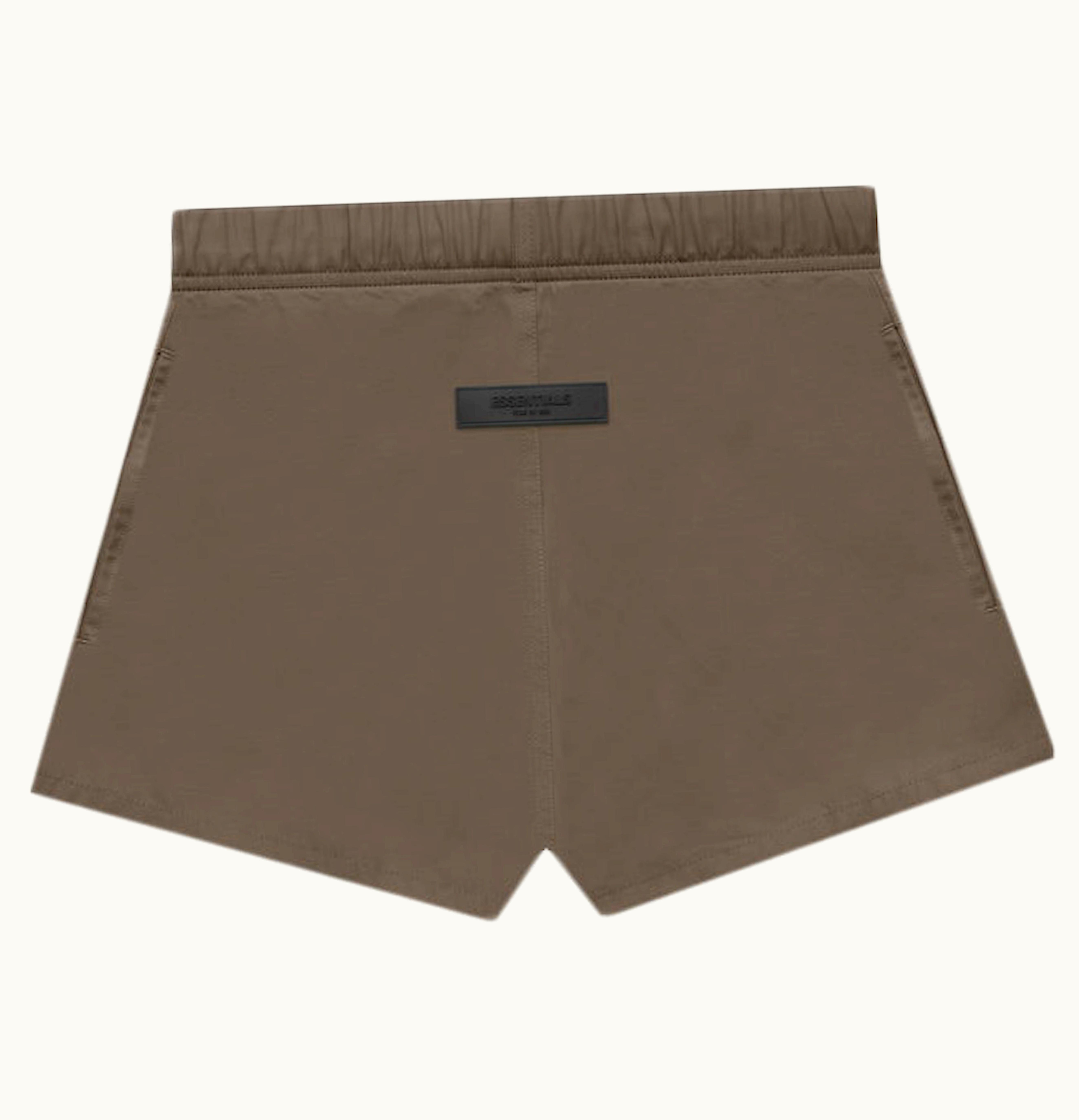 Fear of God Fear Of God Essentials Womens Cotton Running Shorts Wood