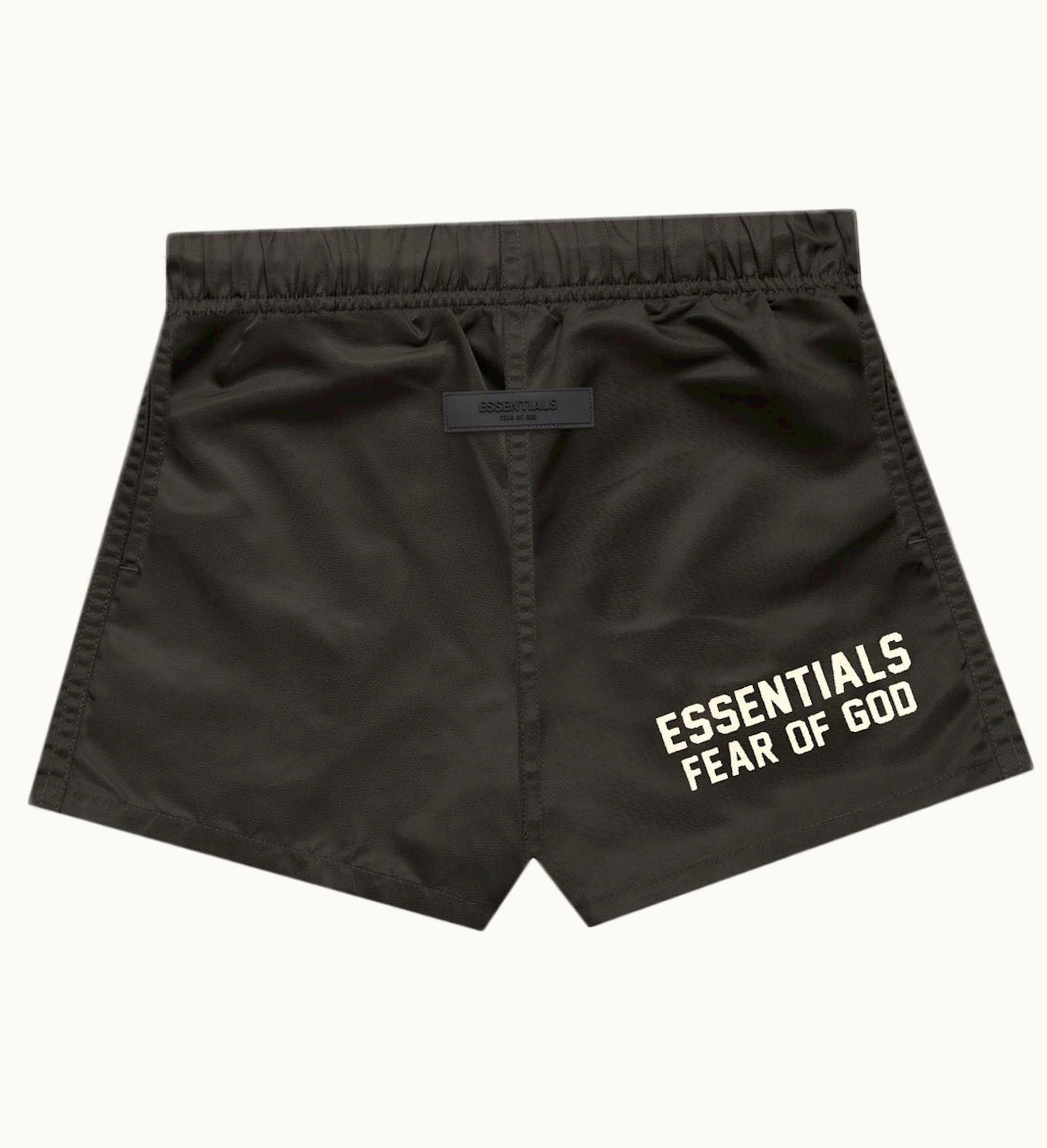 Fear of God Fear Of God Essentials Kids Nylon Running Shorts Off Black