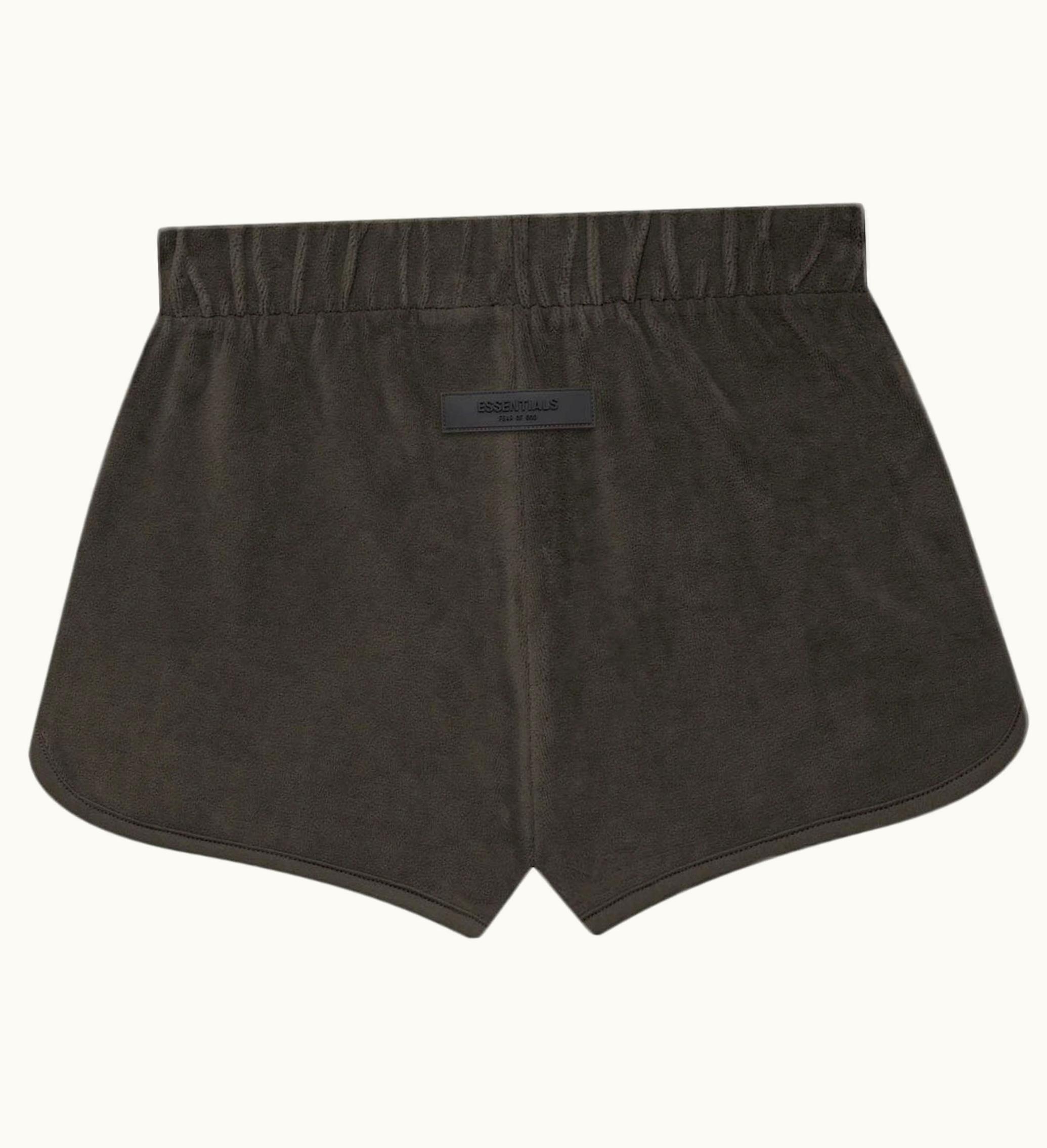 Fear of God Fear Of God Essentials Womens Velour Short Off Black