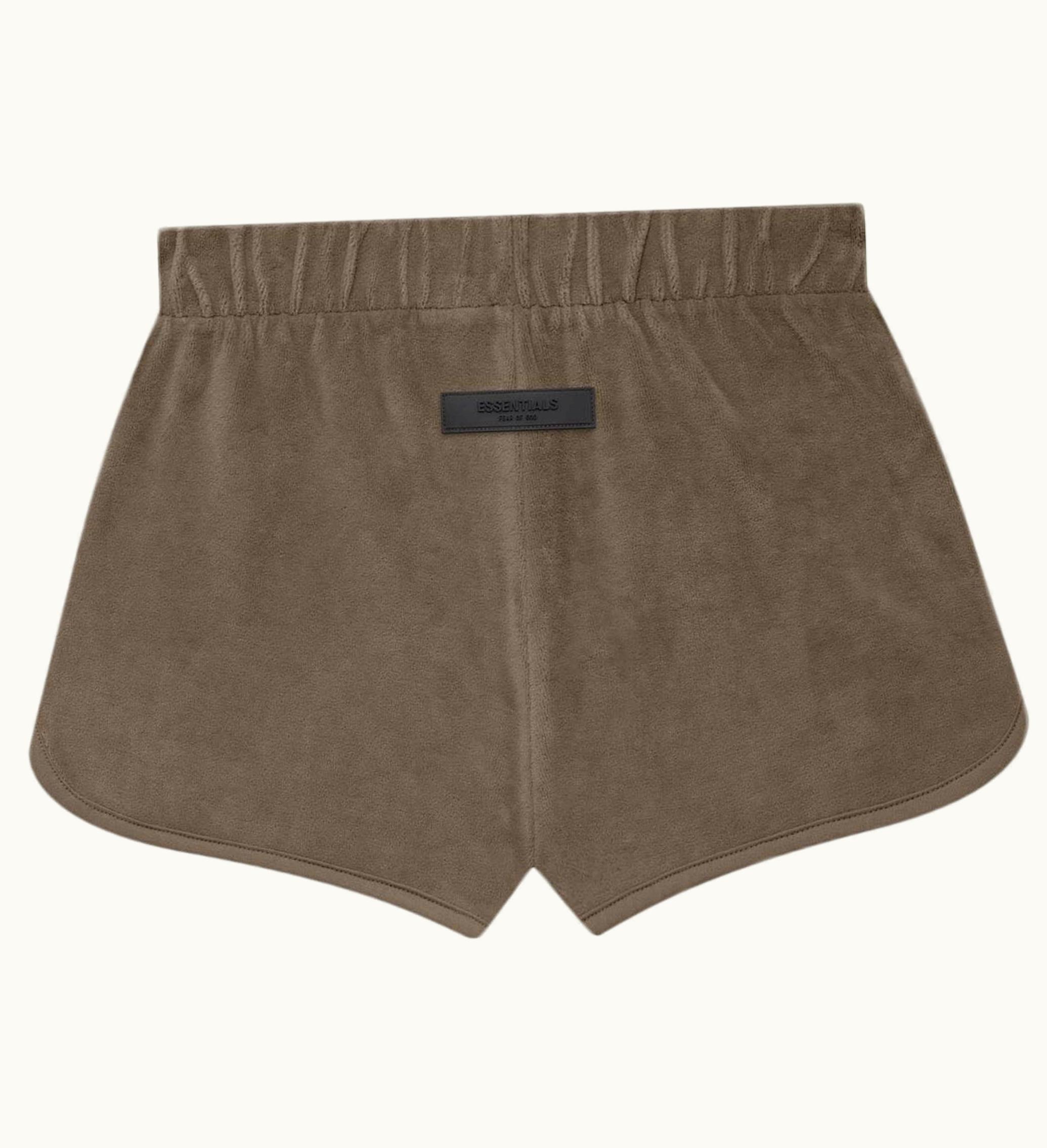 Fear of God Fear Of God Essentials Womens Velour Short Wood
