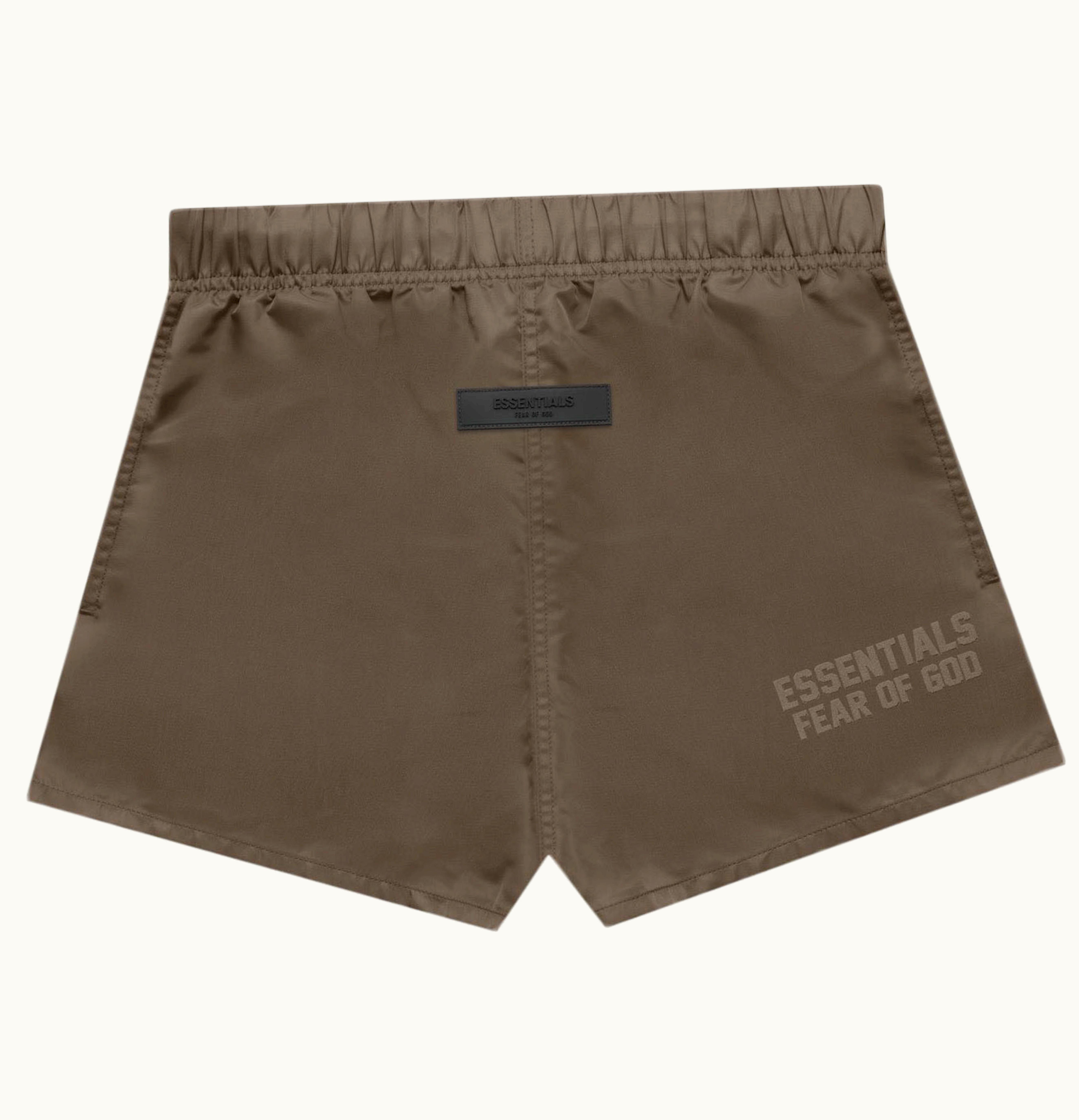 Fear of God Fear Of God Essentials Nylon Running Shorts Wood