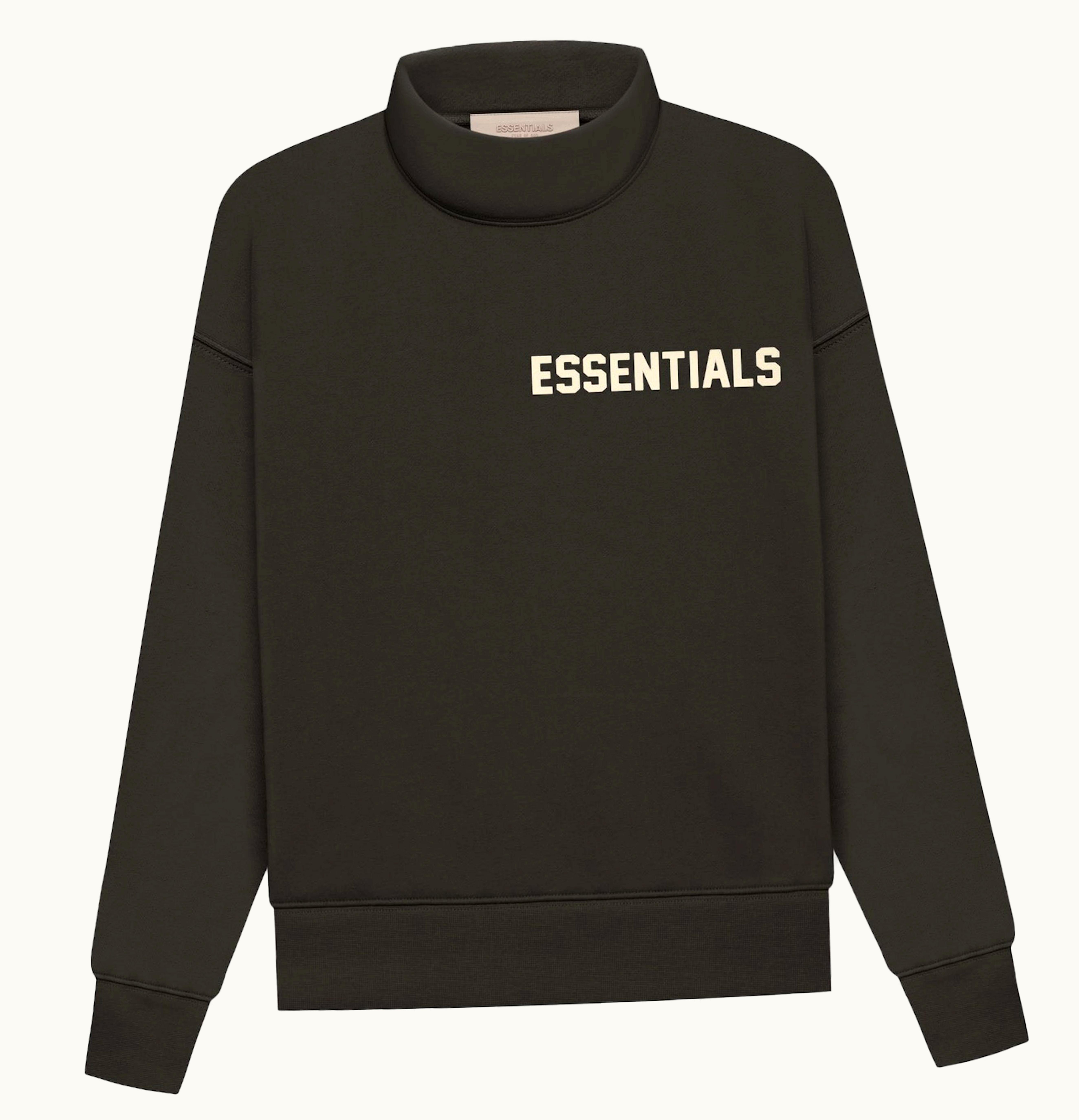 Fear of God Fear Of God Essentials Kids Ls Mockneck Off Black