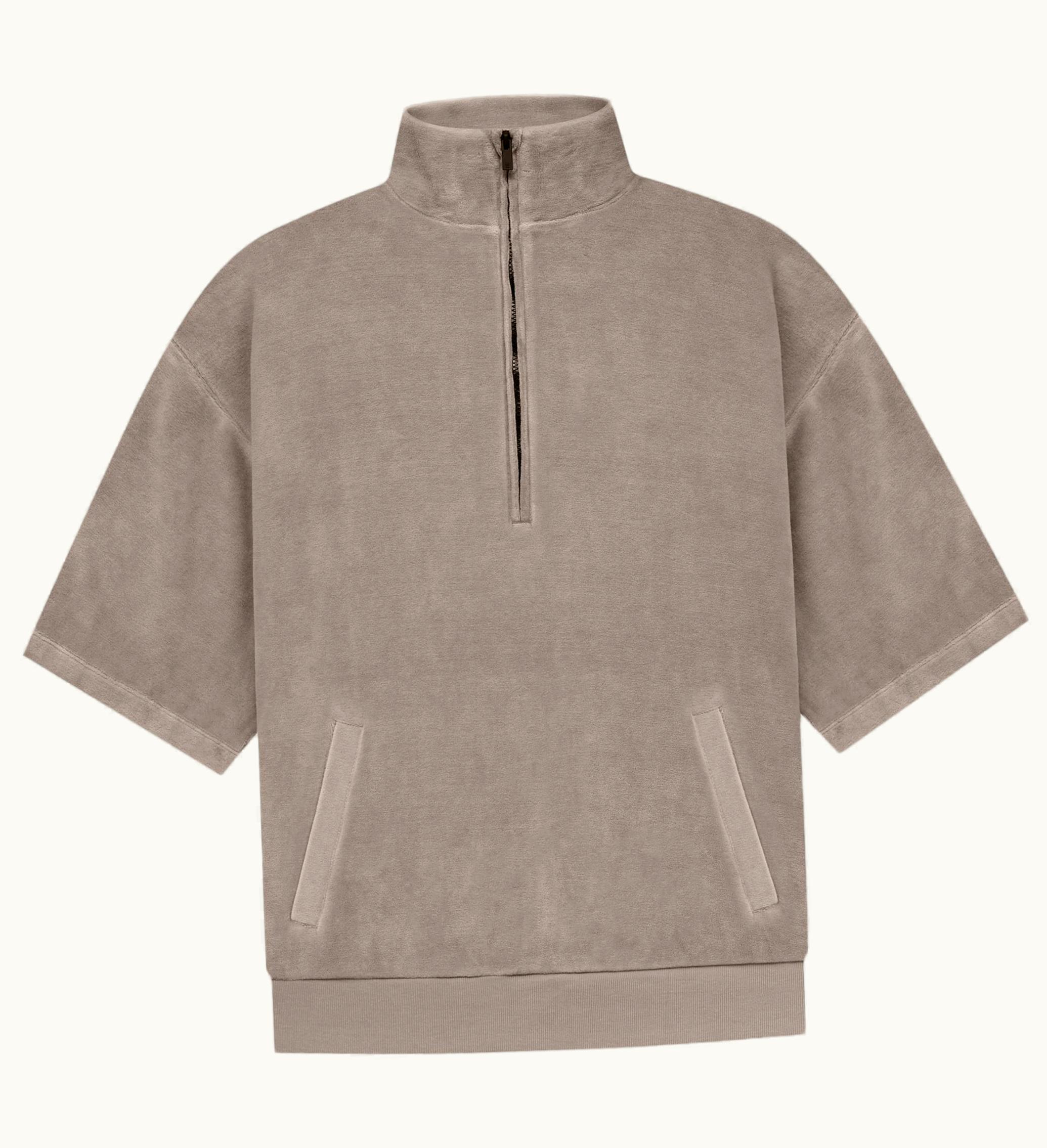 Fear of God Fear Of God Essentials Womens Velour Mockneck Desert Taupe