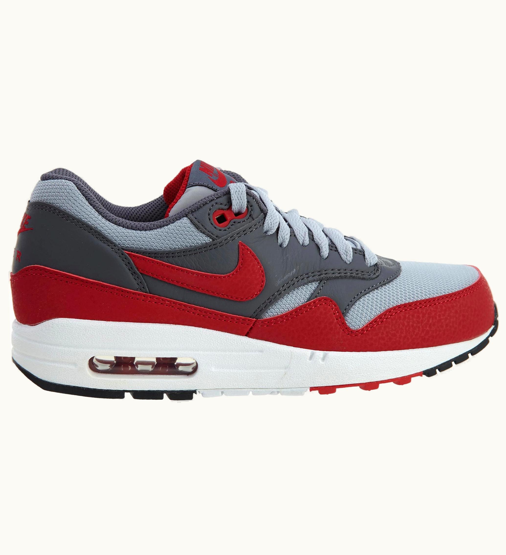 Nike Nike Air Max1 Essential Wolf Grey Gym Red Dark Grey