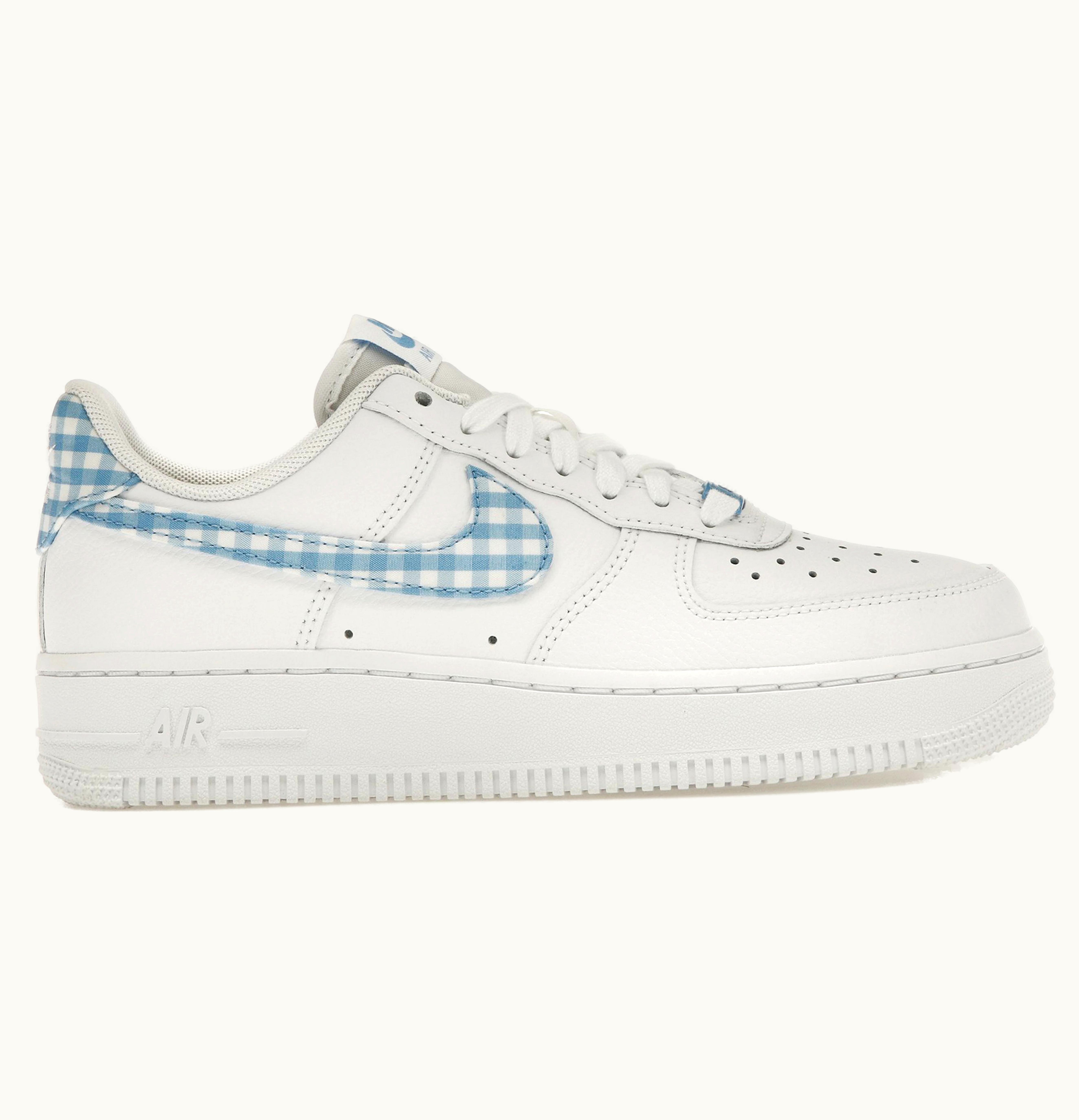 Nike Nike Air Force 1 Low 07 Essential White University Blue Gingham