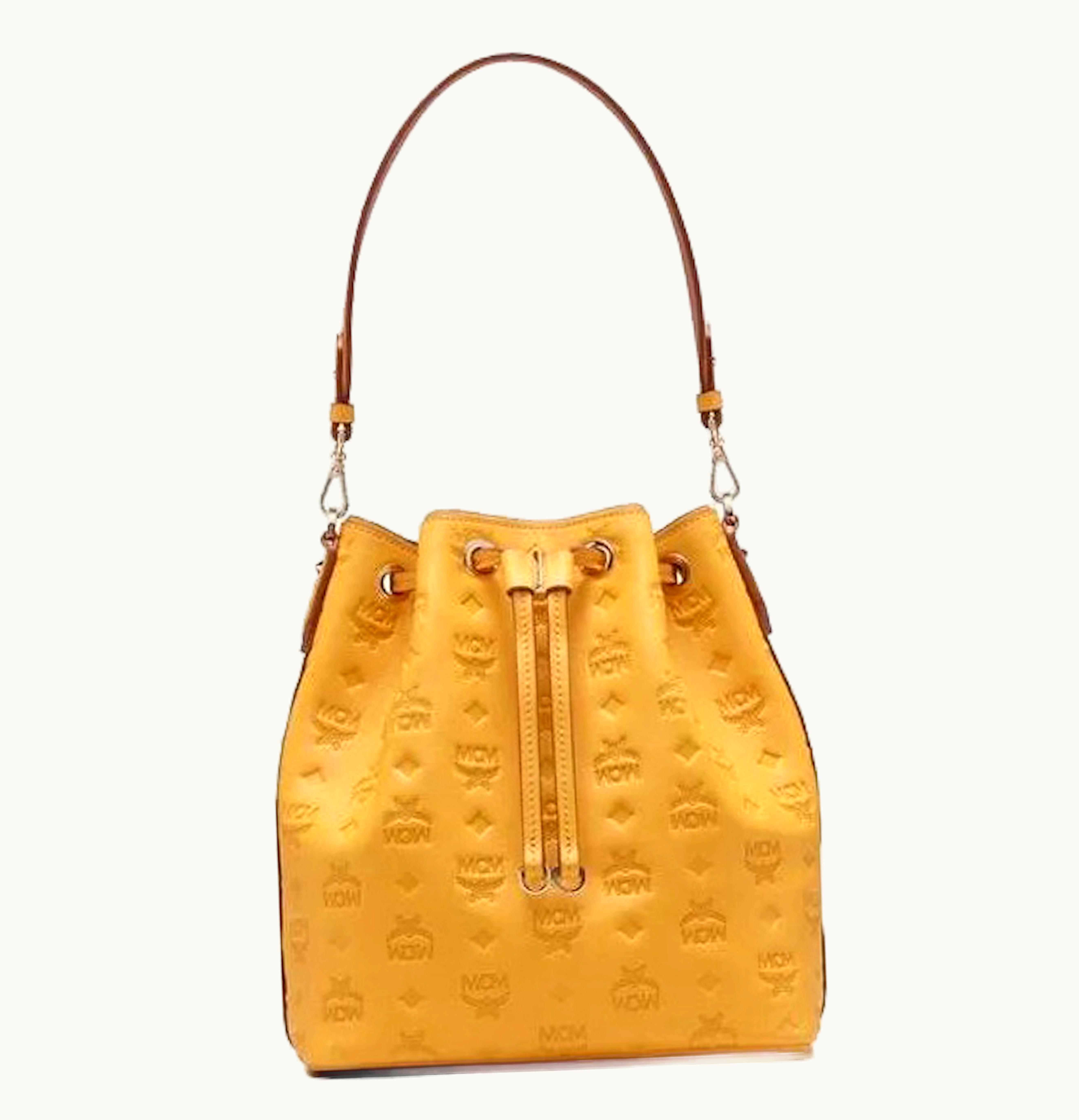 MCM MCM Essential Drawstring Visetos Gold