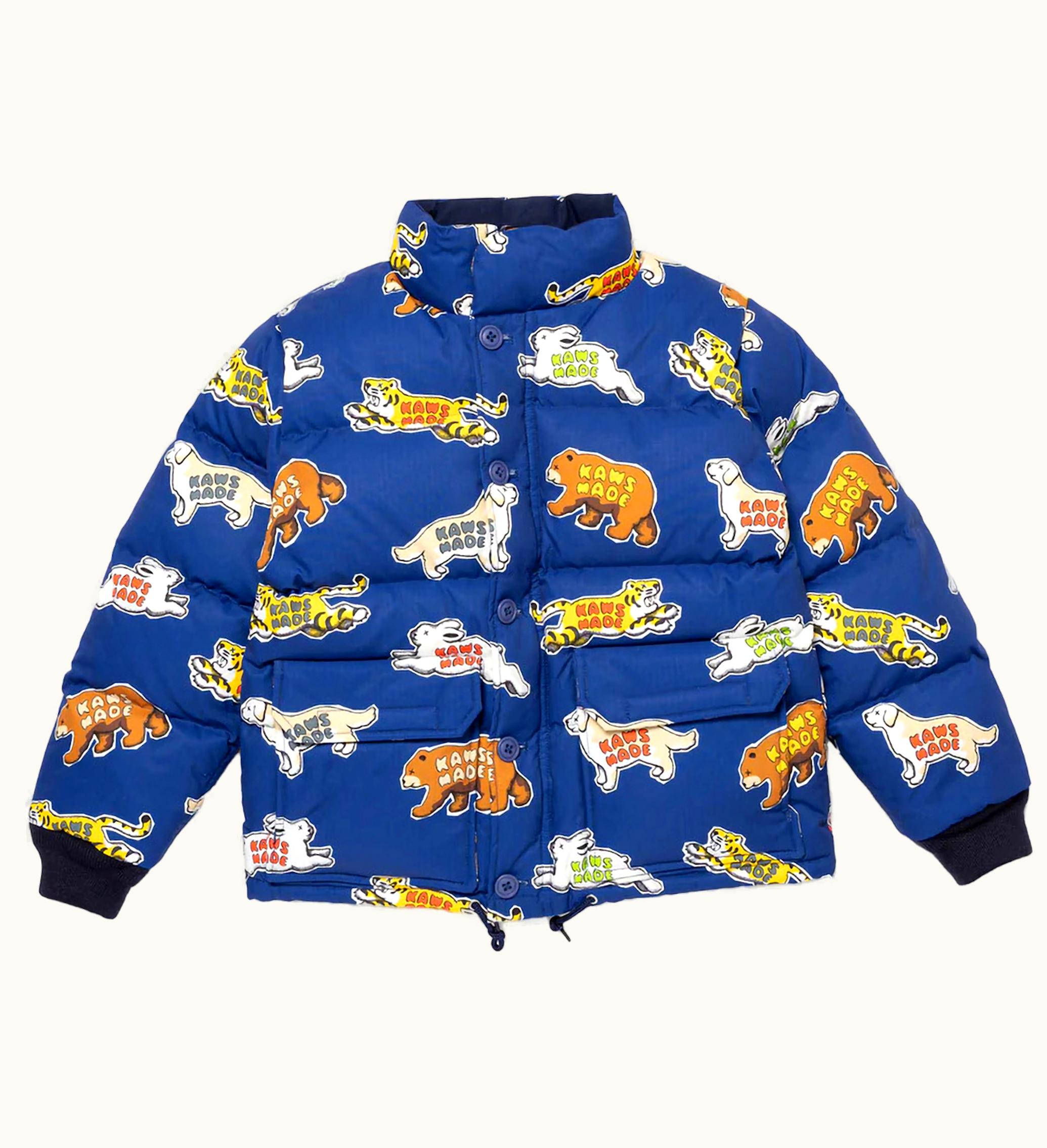 Human Made Human Made X KAWS Kids Down Jacket Blue