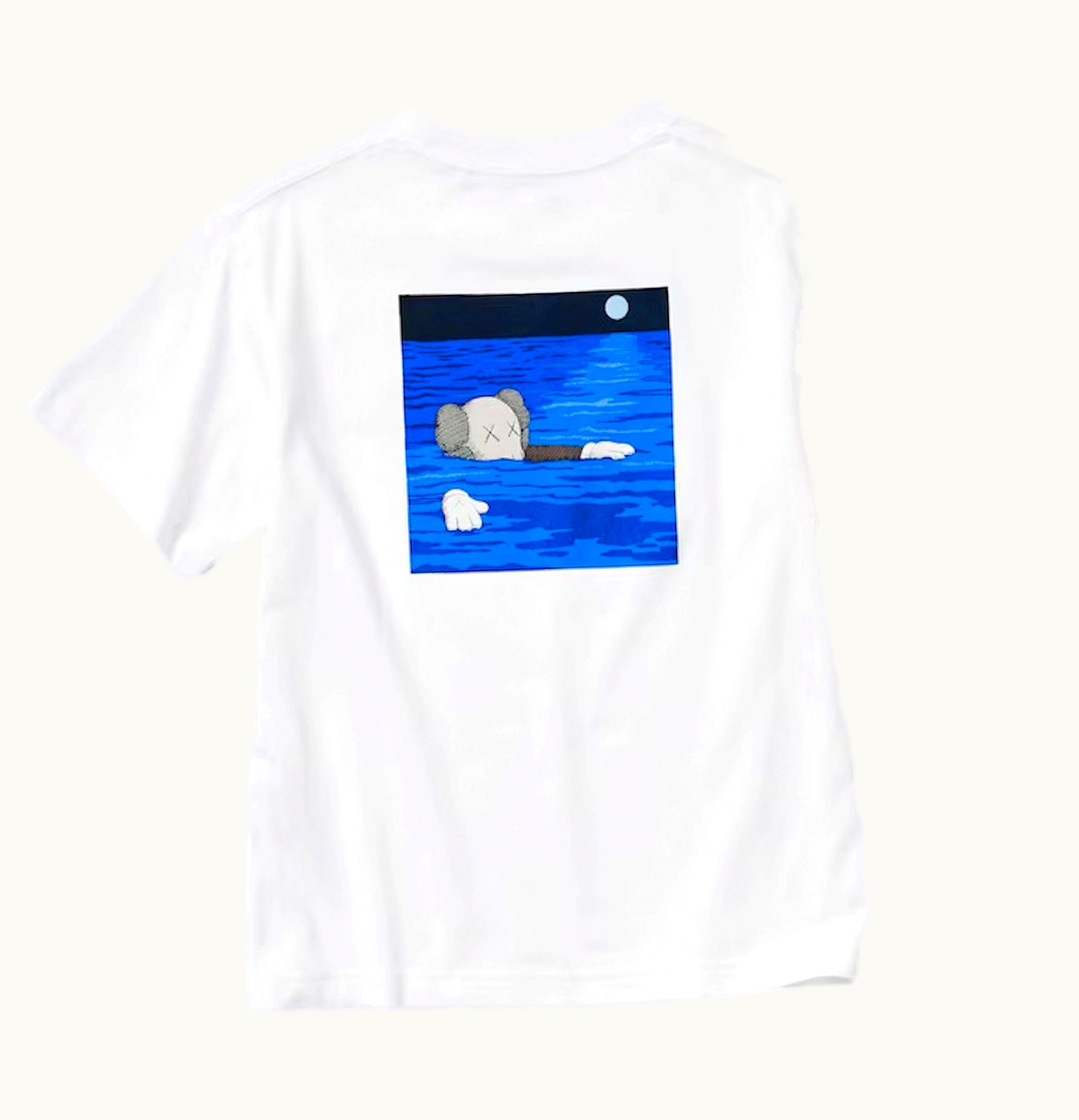 KAWS KAWS X Uniqlo Ut Short Sleeve Artbook Cover T Shirt Youth White