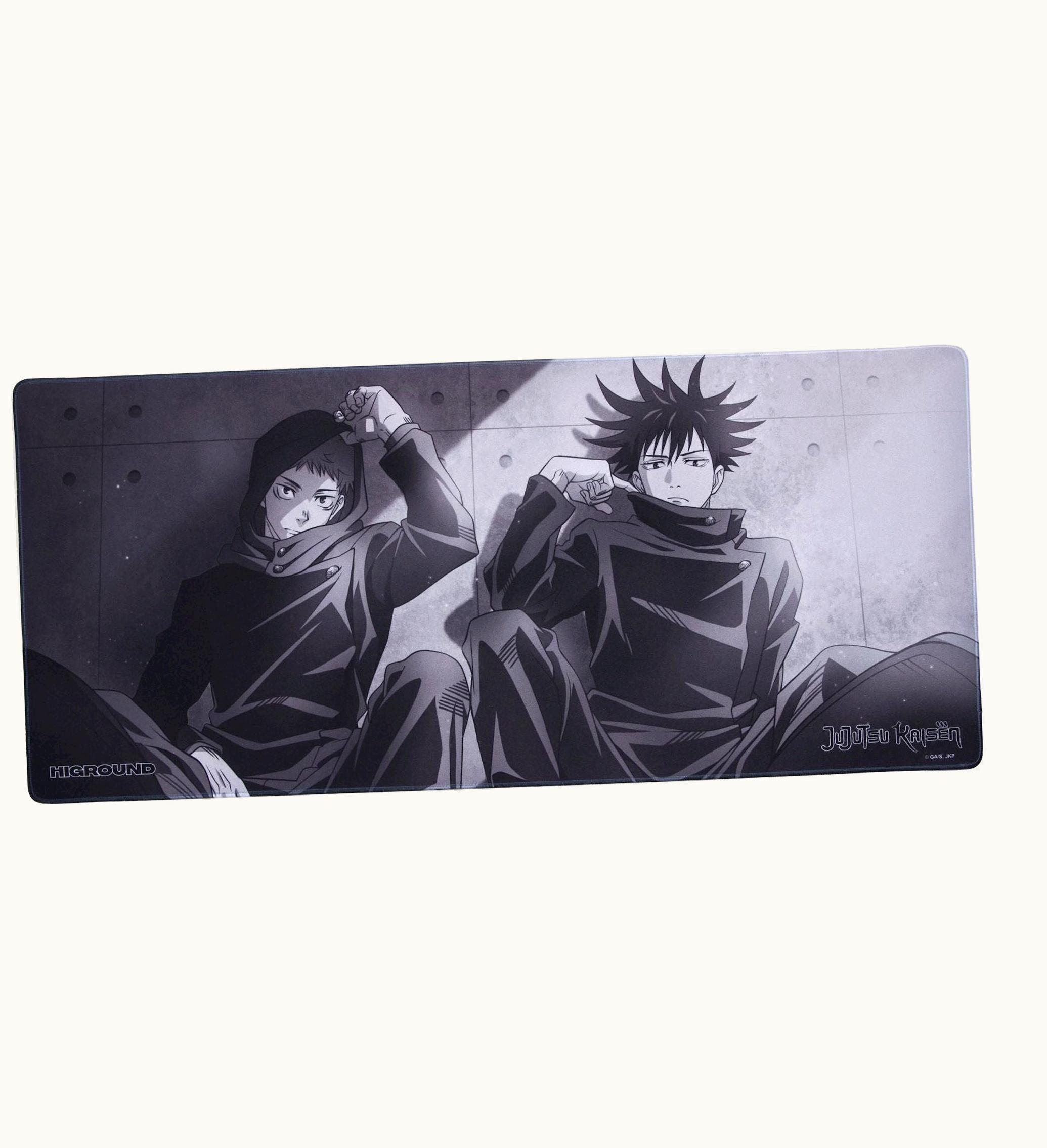 Higround Higround X Jujutsu Kaisen Yuji Megumi Mousepad Black White